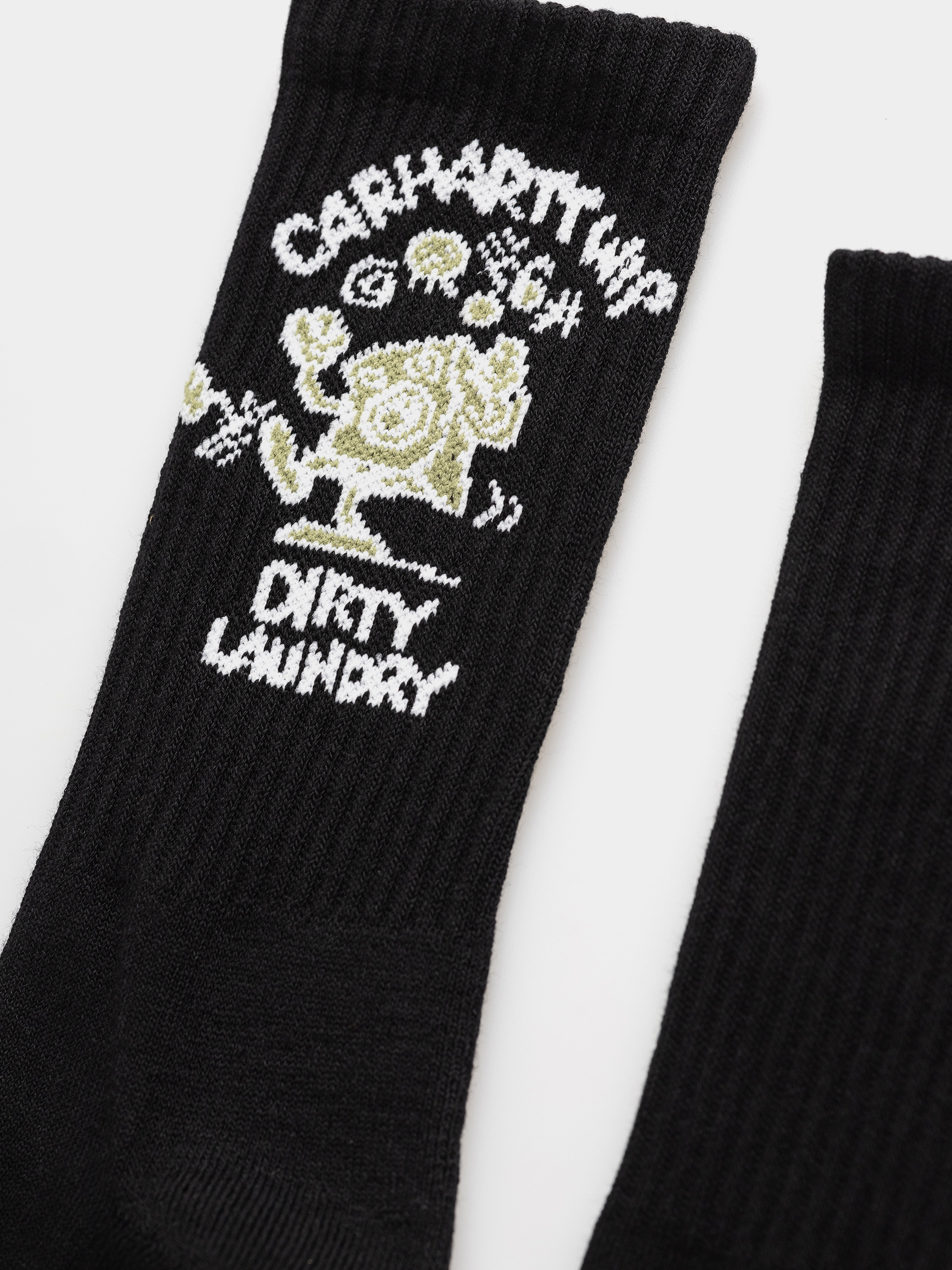 Zokni Carhartt WIP Dirty Laundry (black)