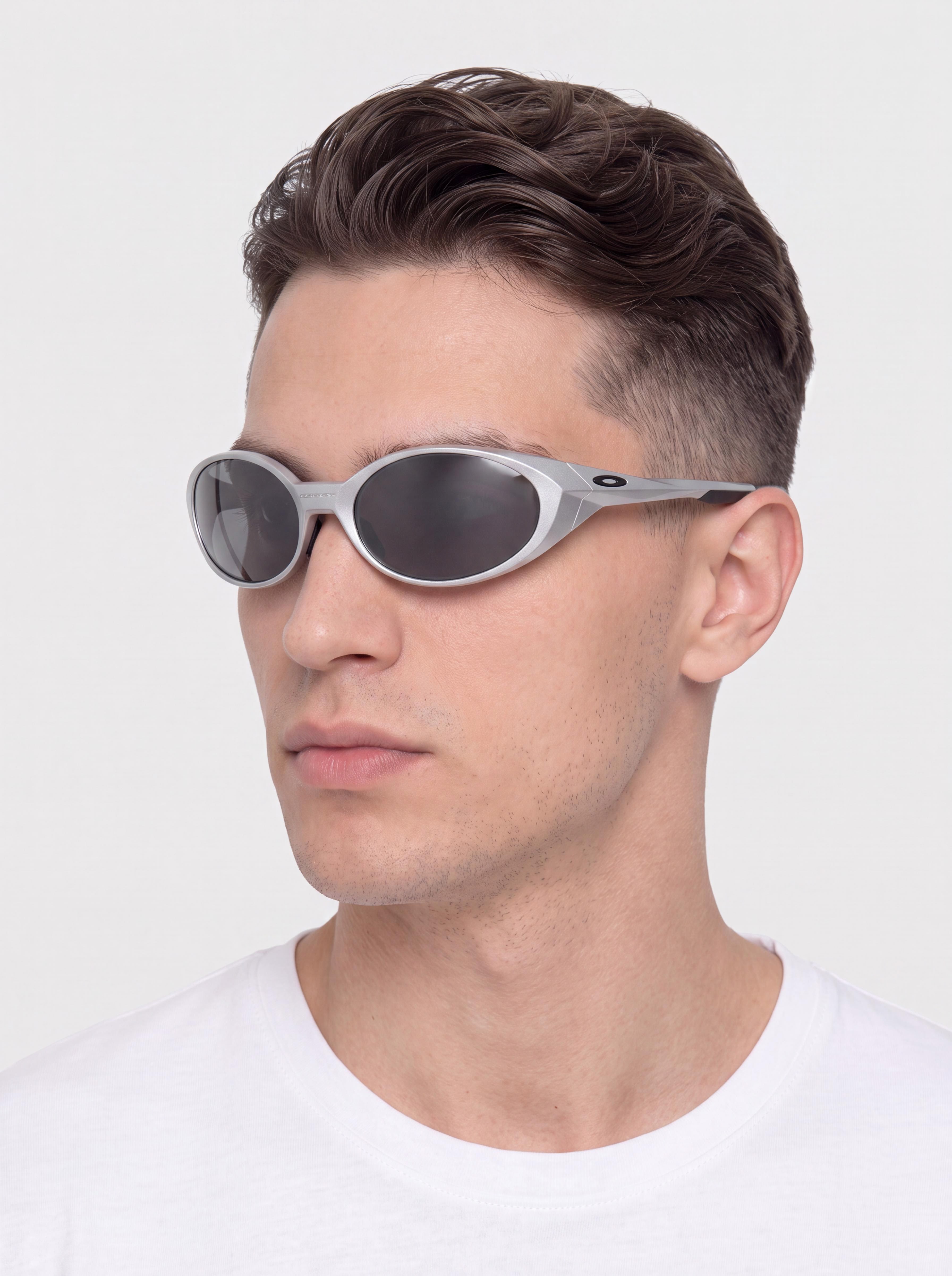 Oakley Eye Jacket Redux Napszemu00fcvegek (prizm black polarized lenses/silver frame)