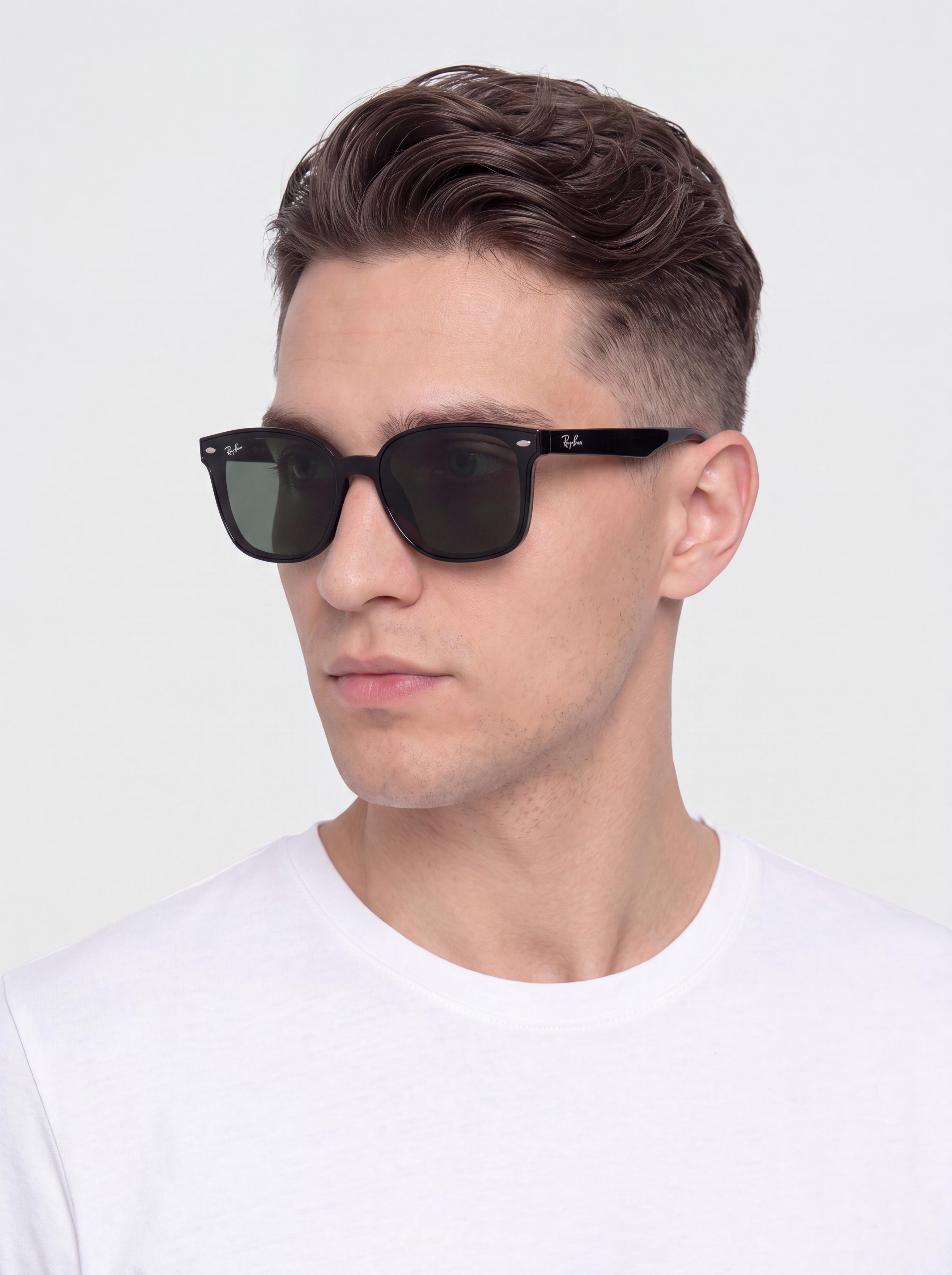 Ray-Ban Rb4461D Napszemüvegek (polerowany czarny/ciemnozielony)