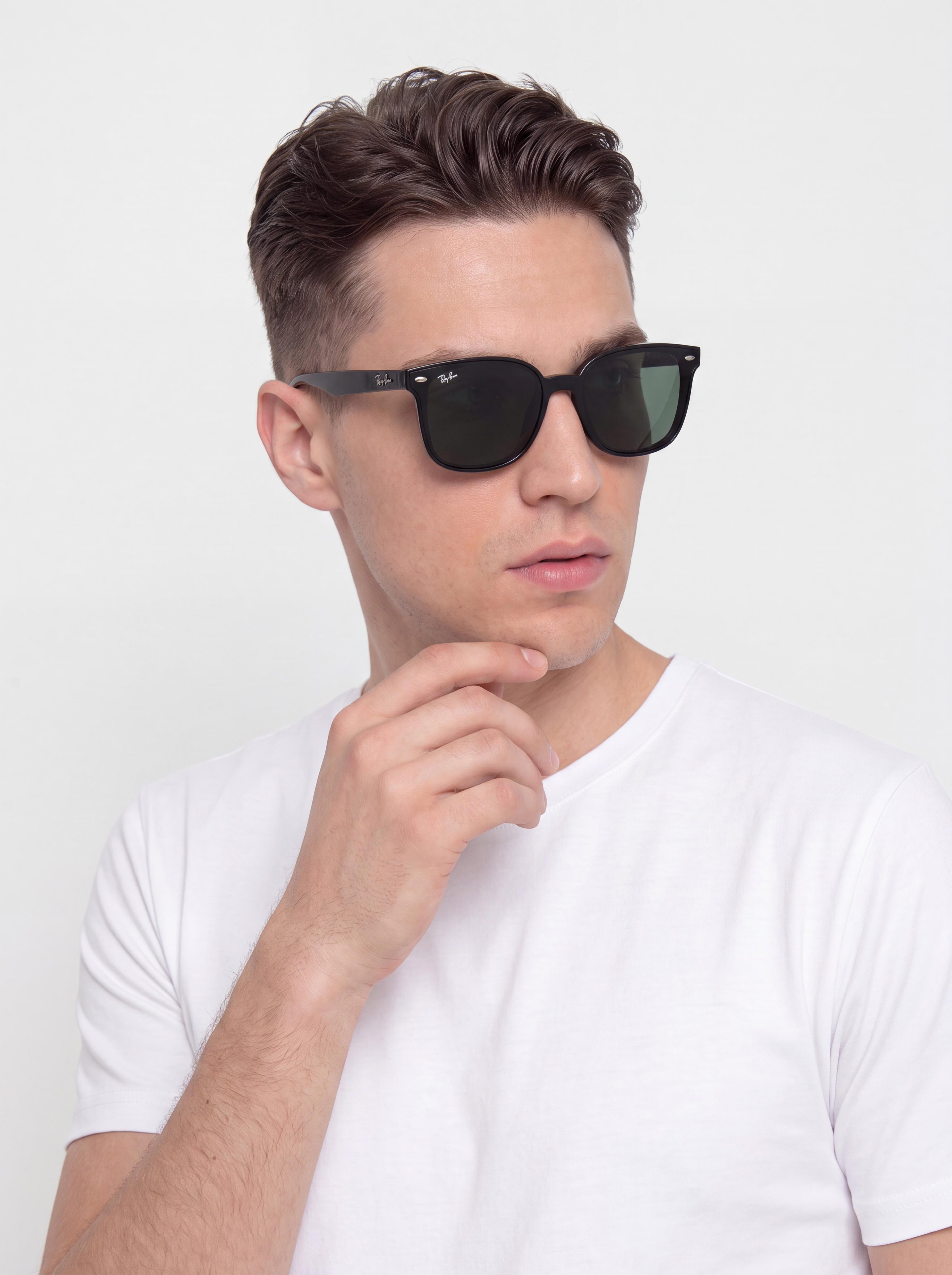 Ray-Ban Rb4461D Napszemüvegek (polerowany czarny/ciemnozielony)