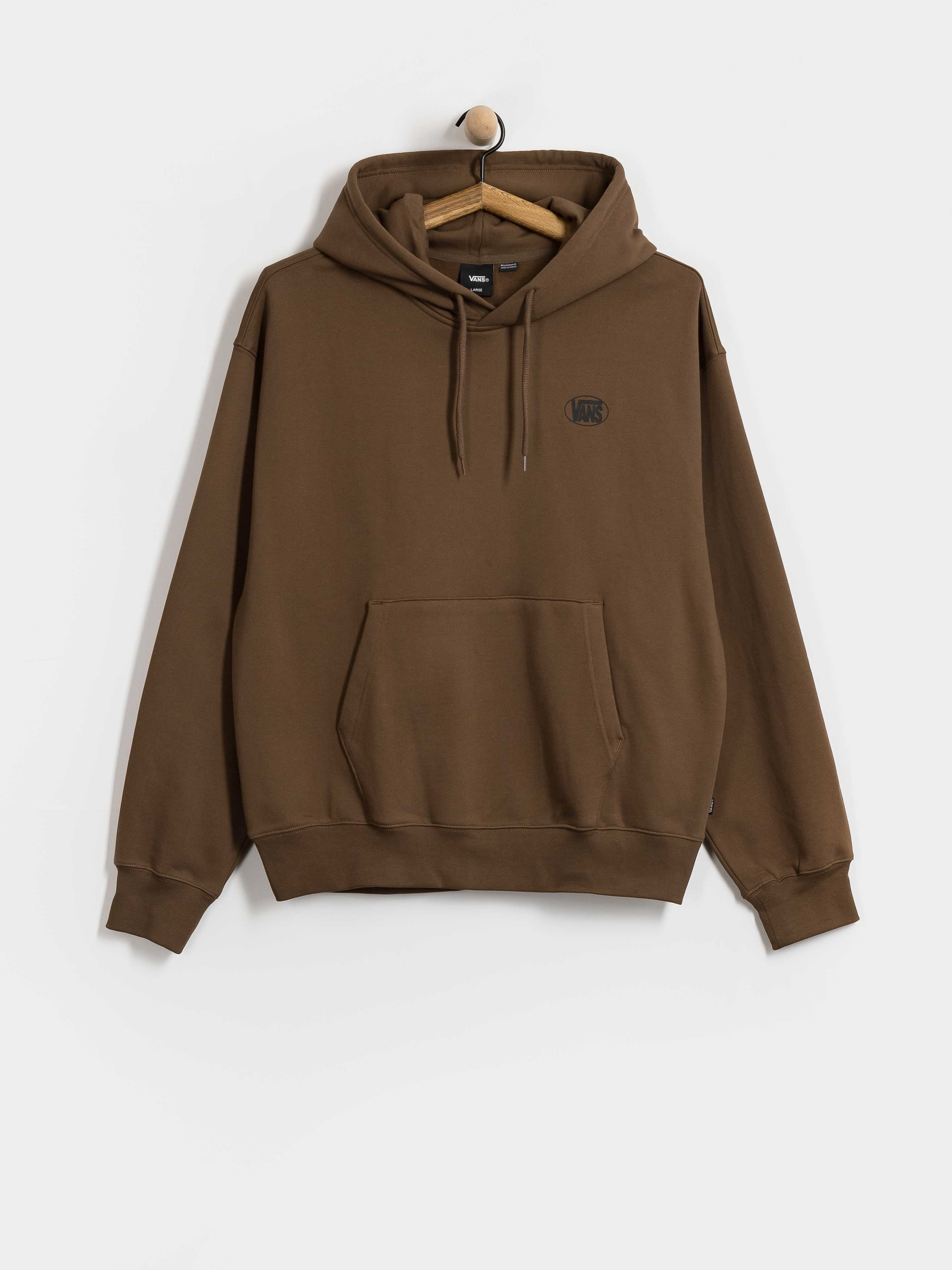 Vans Oval Logo HD Kapucnis pulóver (vintage cocoa)
