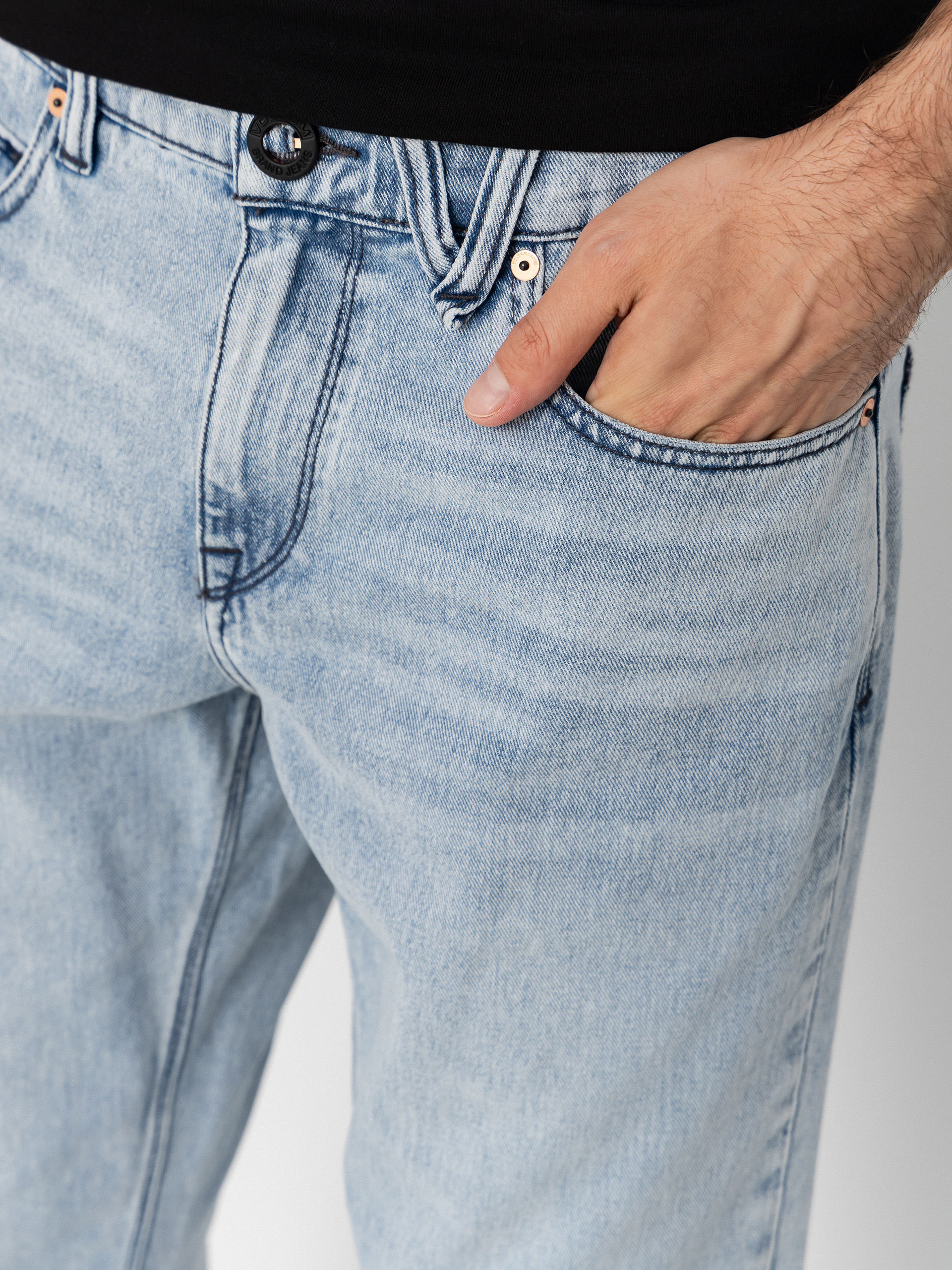 Volcom Solver Kisnadrág (worn light blue)