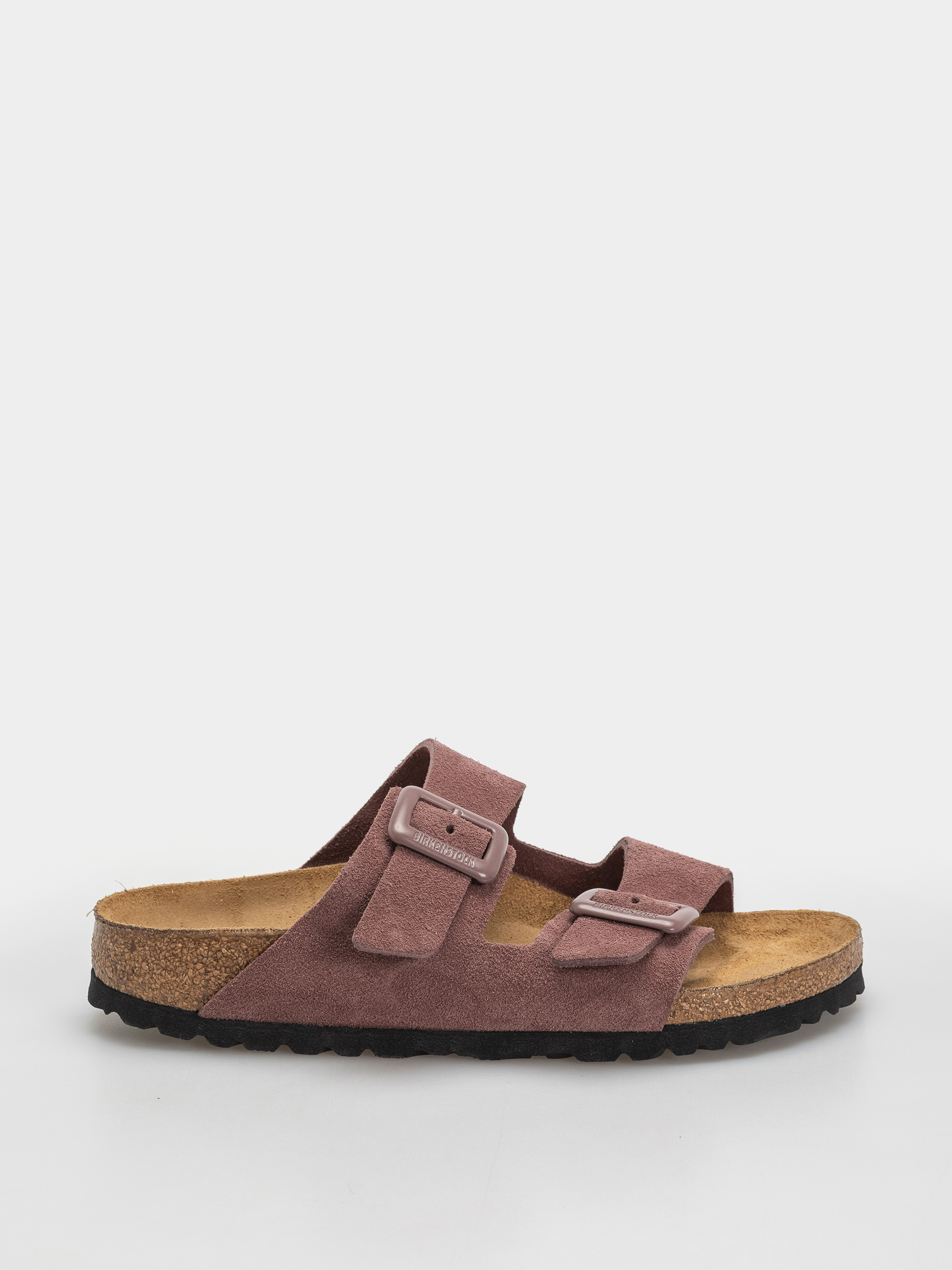 Flip-flop papucsok Birkenstock Arizona Suede Leather Cushion Buckle Narrow Wmn