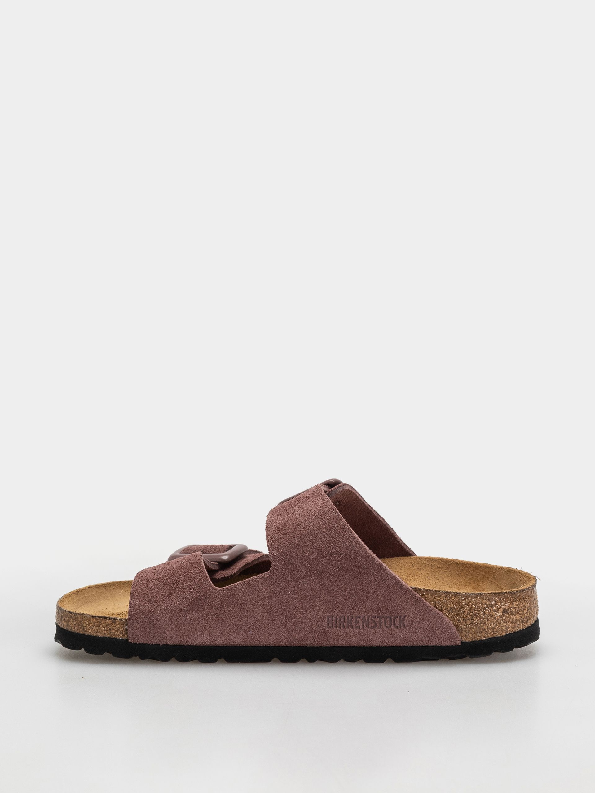 Flip-flop papucsok Birkenstock Arizona Suede Leather Cushion Buckle Narrow Wmn (pepper)