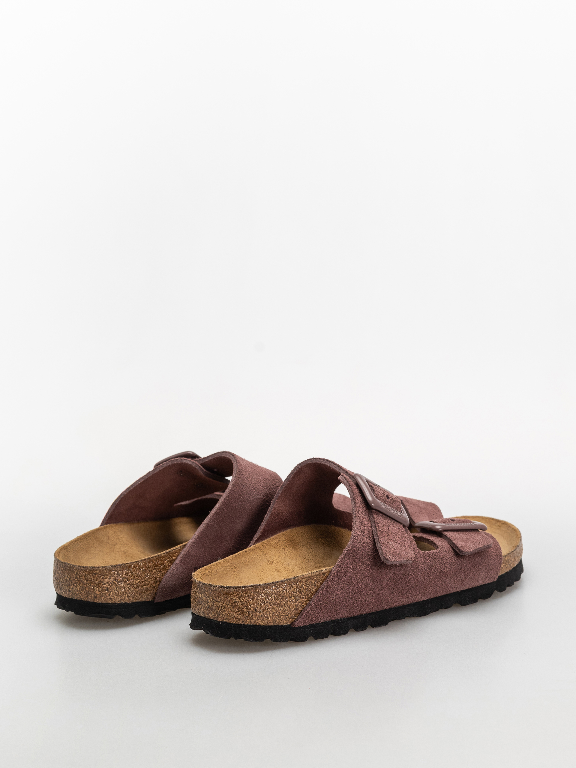 Flip-flop papucsok Birkenstock Arizona Suede Leather Cushion Buckle Narrow Wmn (pepper)