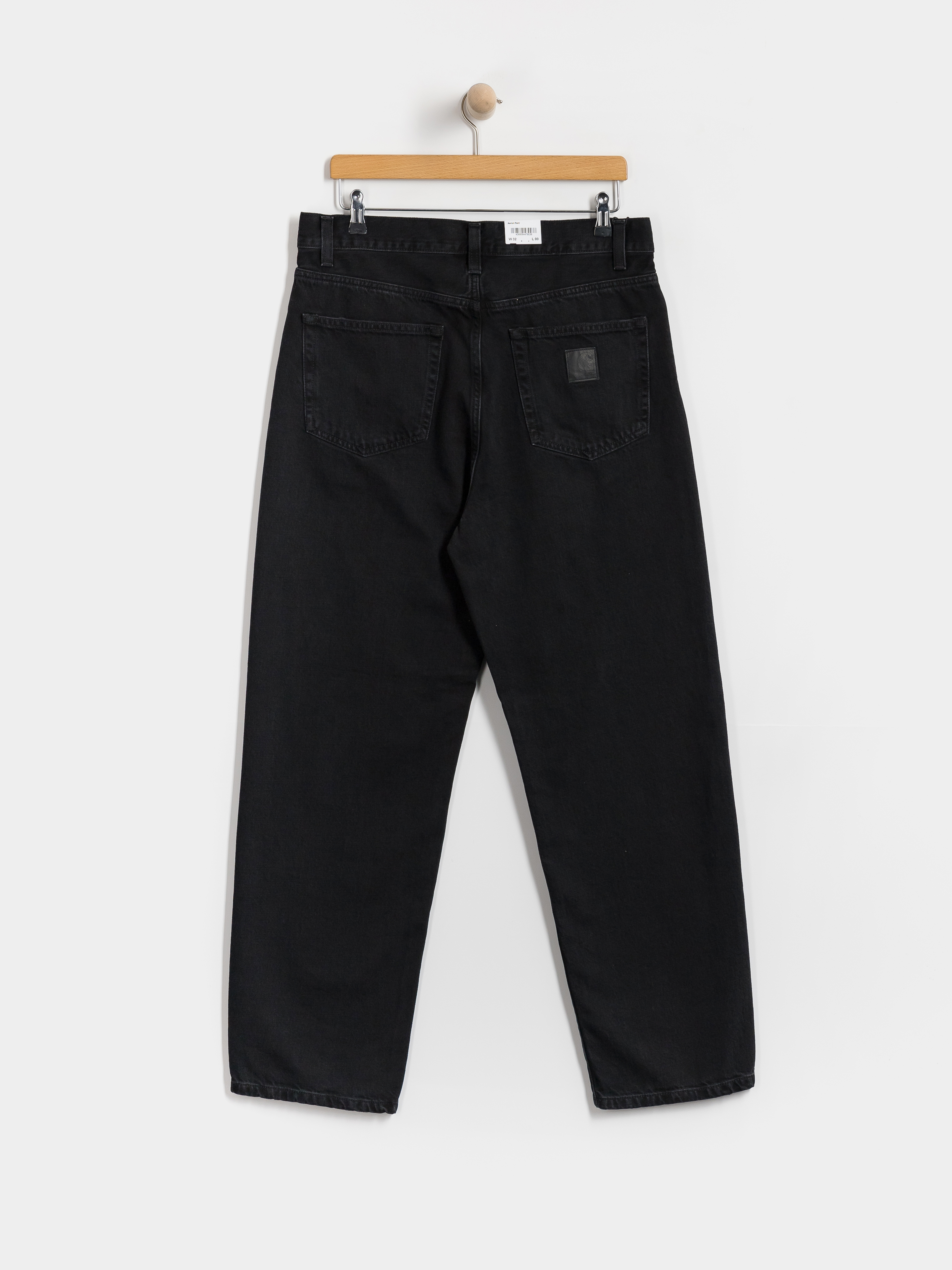 Carhartt WIP Aaron Kisnadrág (black/stone washed)