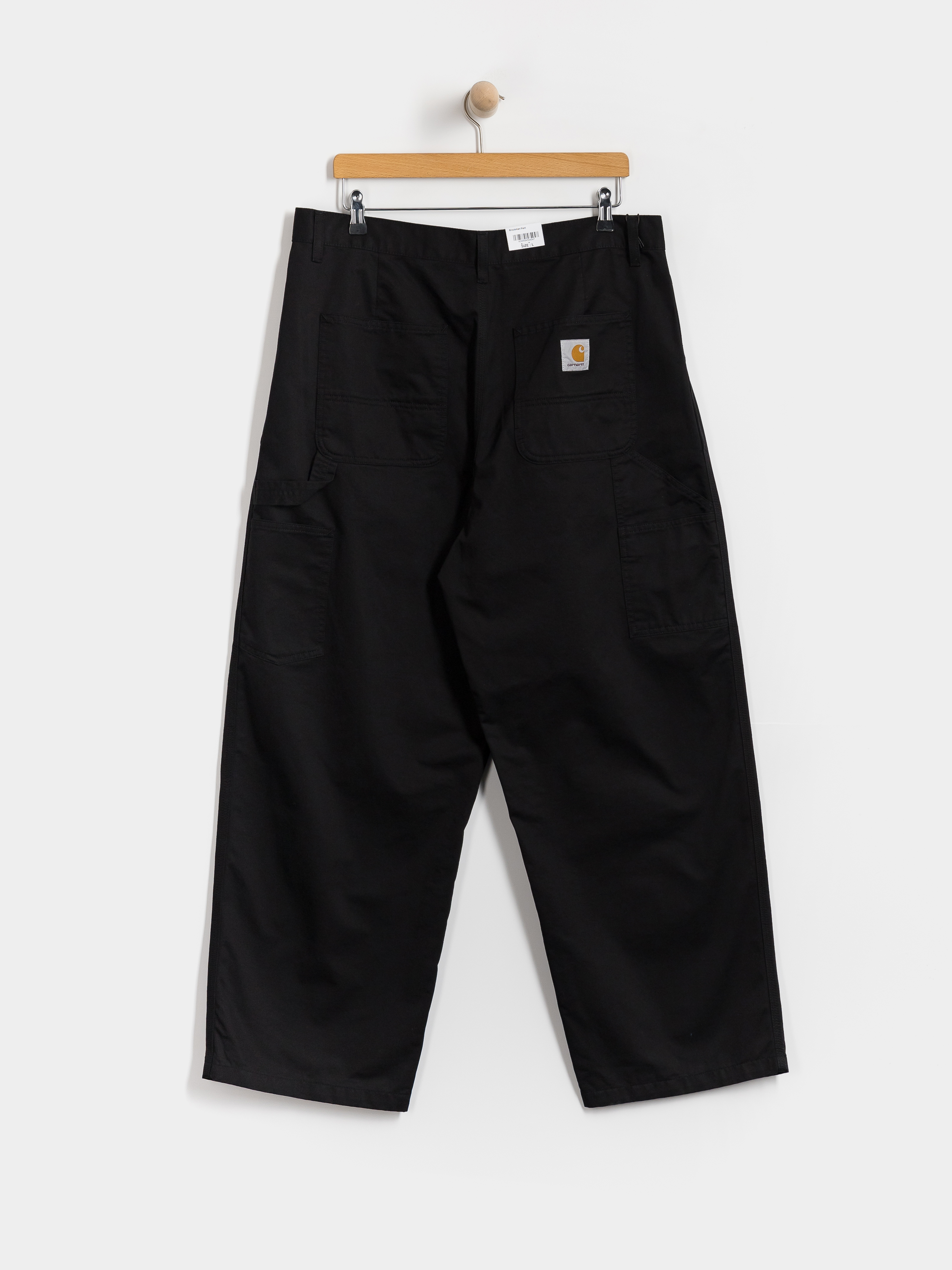 Carhartt WIP Brockman Kisnadrág (black/rinsed)