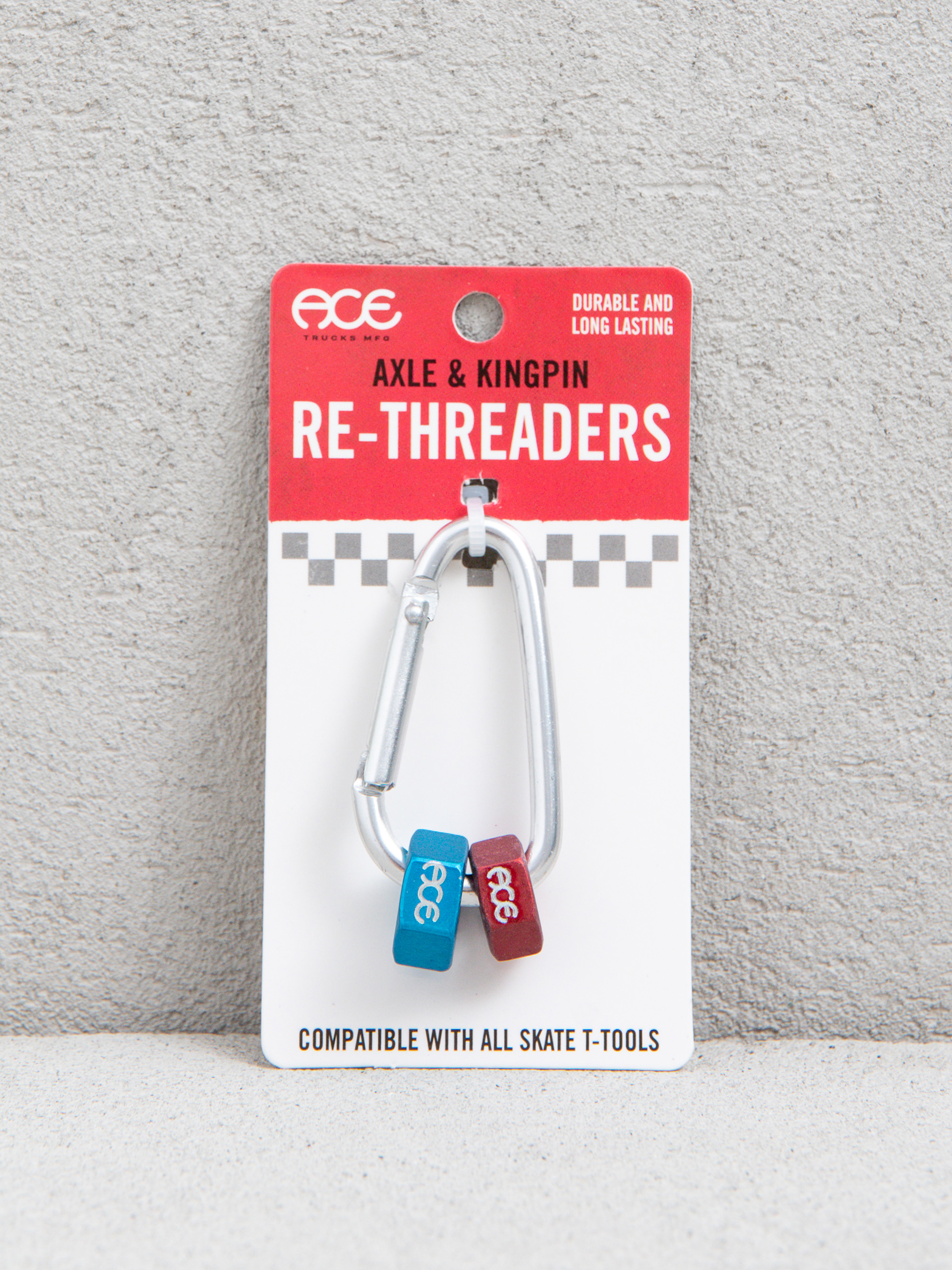 Ace Zestaw do naprawy gwintów Axle Kingpin Re Threaders Akcesoria (blue/red)