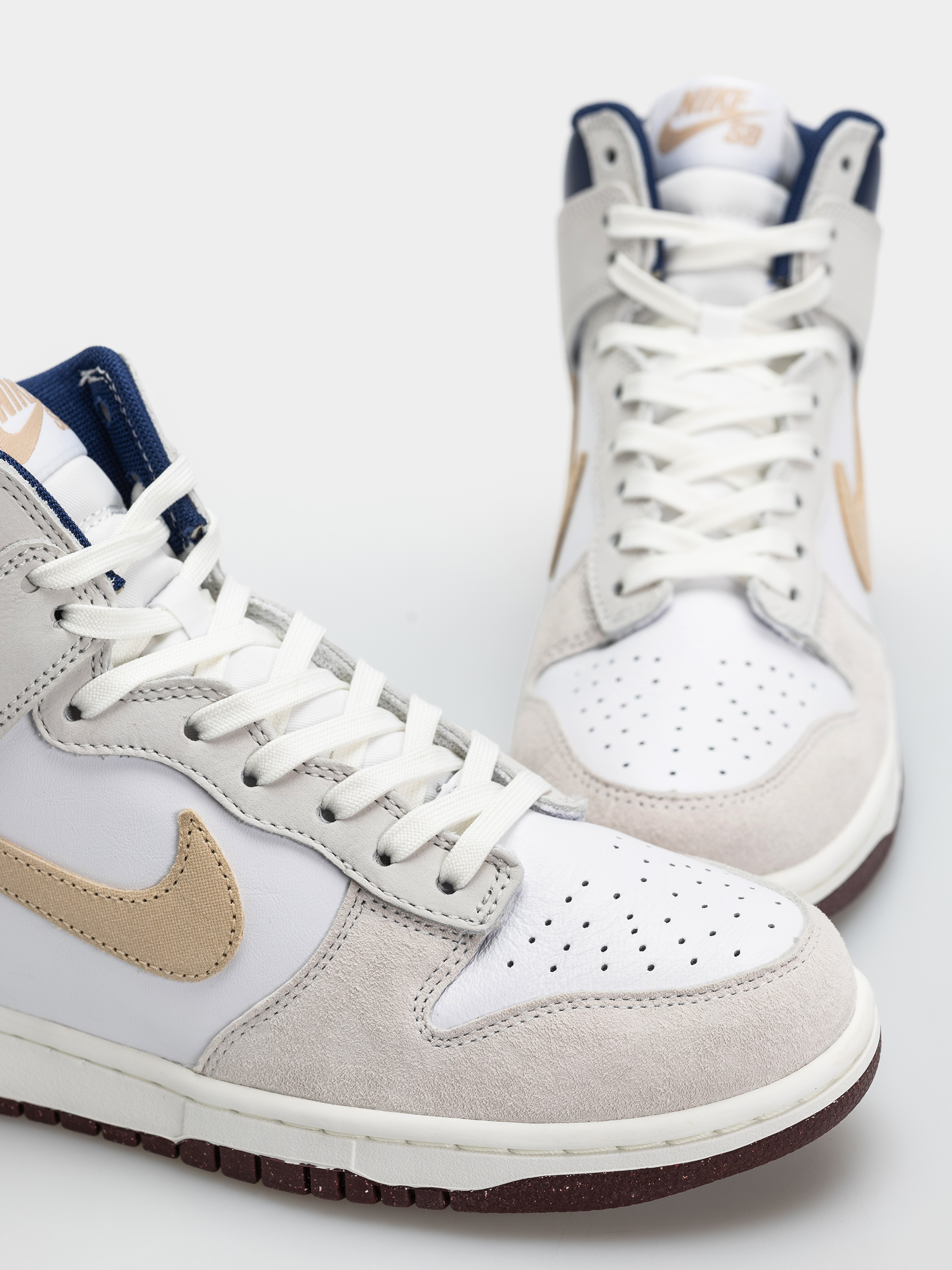 Nike SB Dunk High Pro QS Beyond Cipők (white/ivorysand duneblue void)