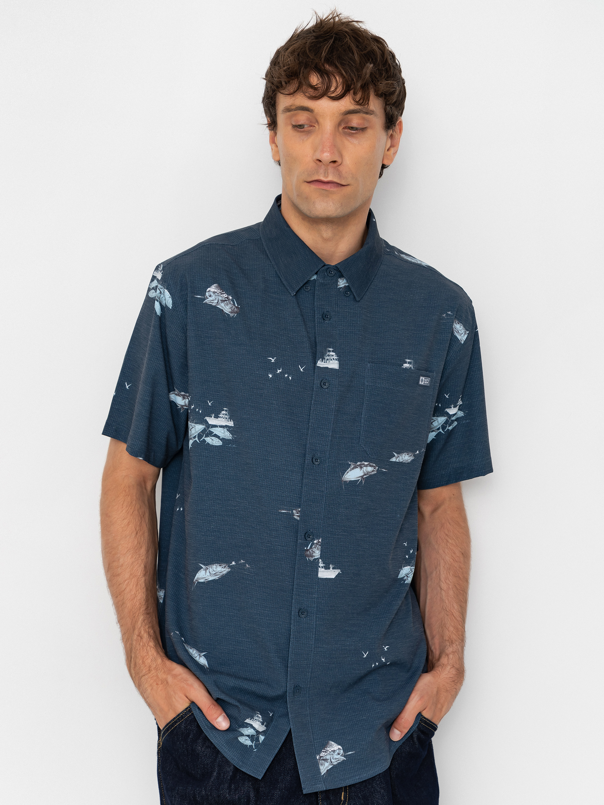 Salty Crew Breezer Perf Button Up Ing
