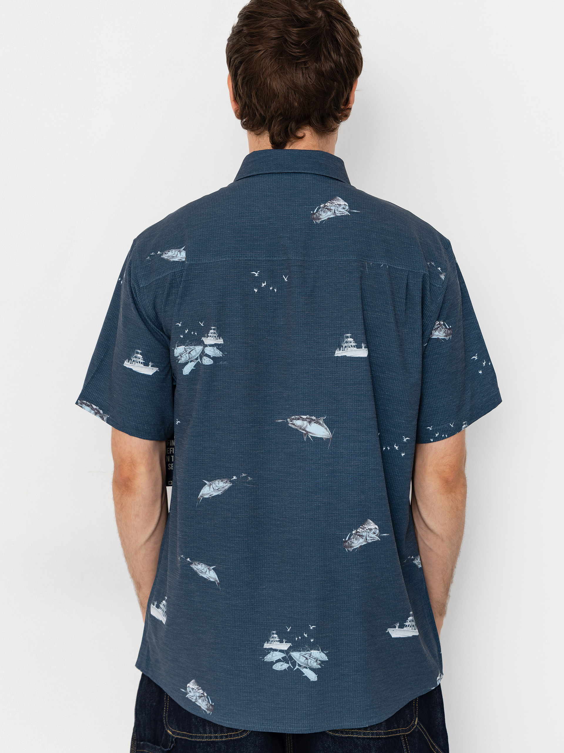 Salty Crew Breezer Perf Button Up Ing (midnight navy)