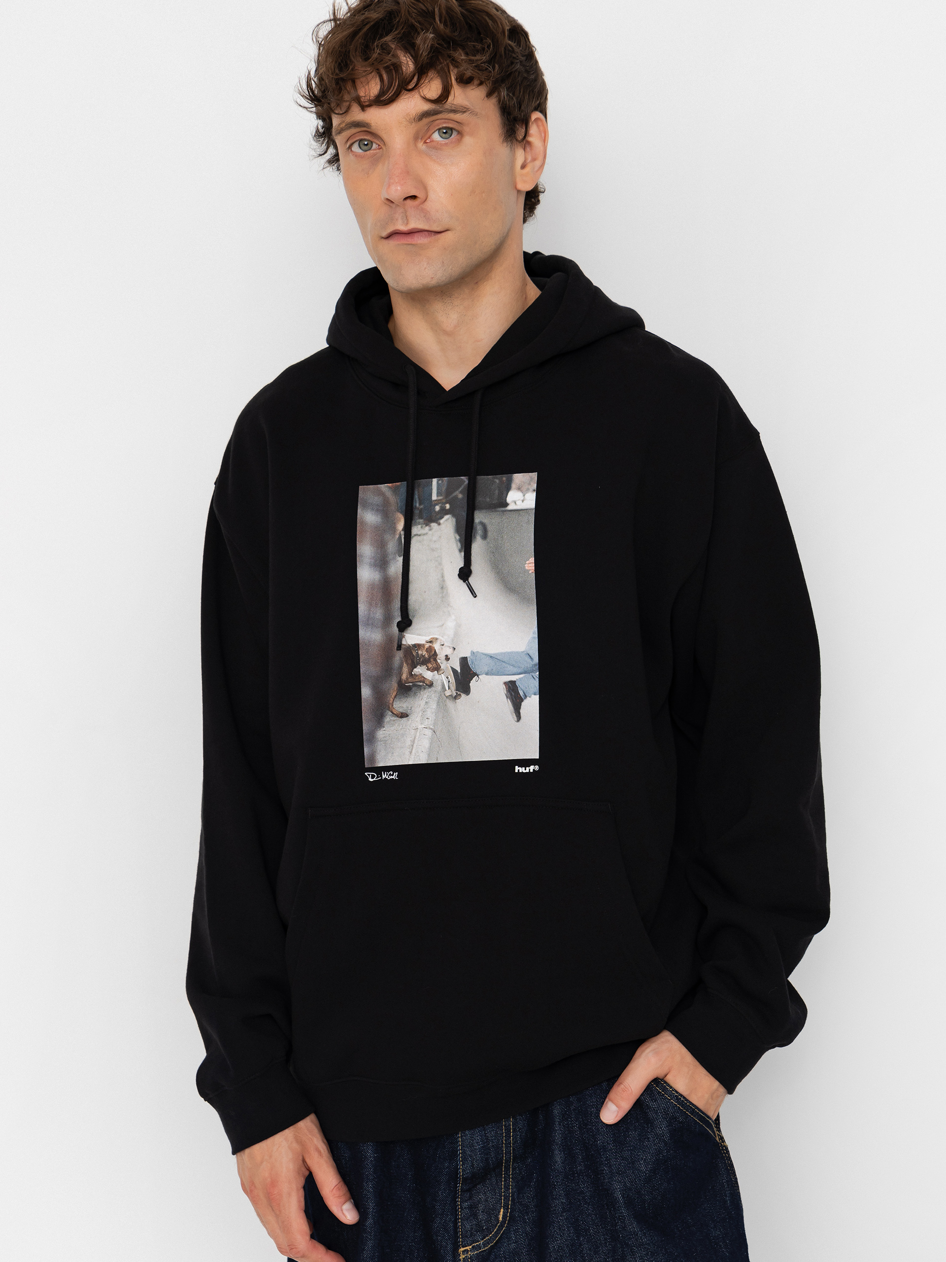 HUF The Angels Fly HD Kapucnis pulóver (black)