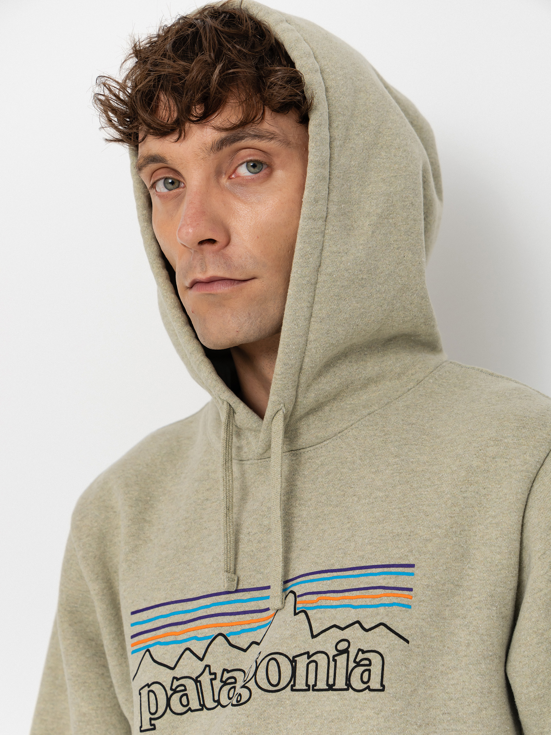 Patagonia P 6 Logo Uprisal HD Kapucnis pulóver (p 6 outline/gumtree green)