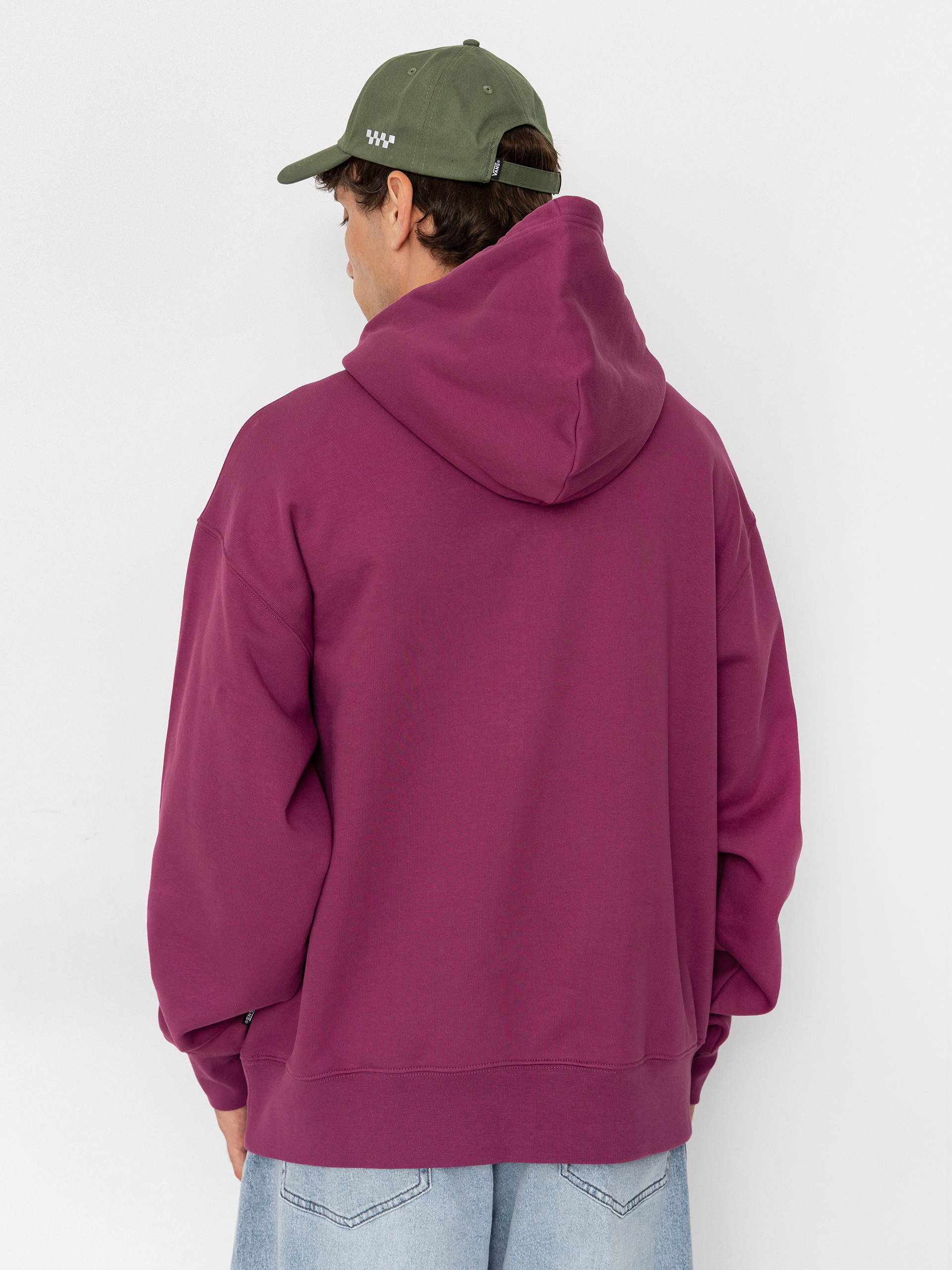 Kapucnis pulóver Vans Left Chest HD (mystic mulberry)
