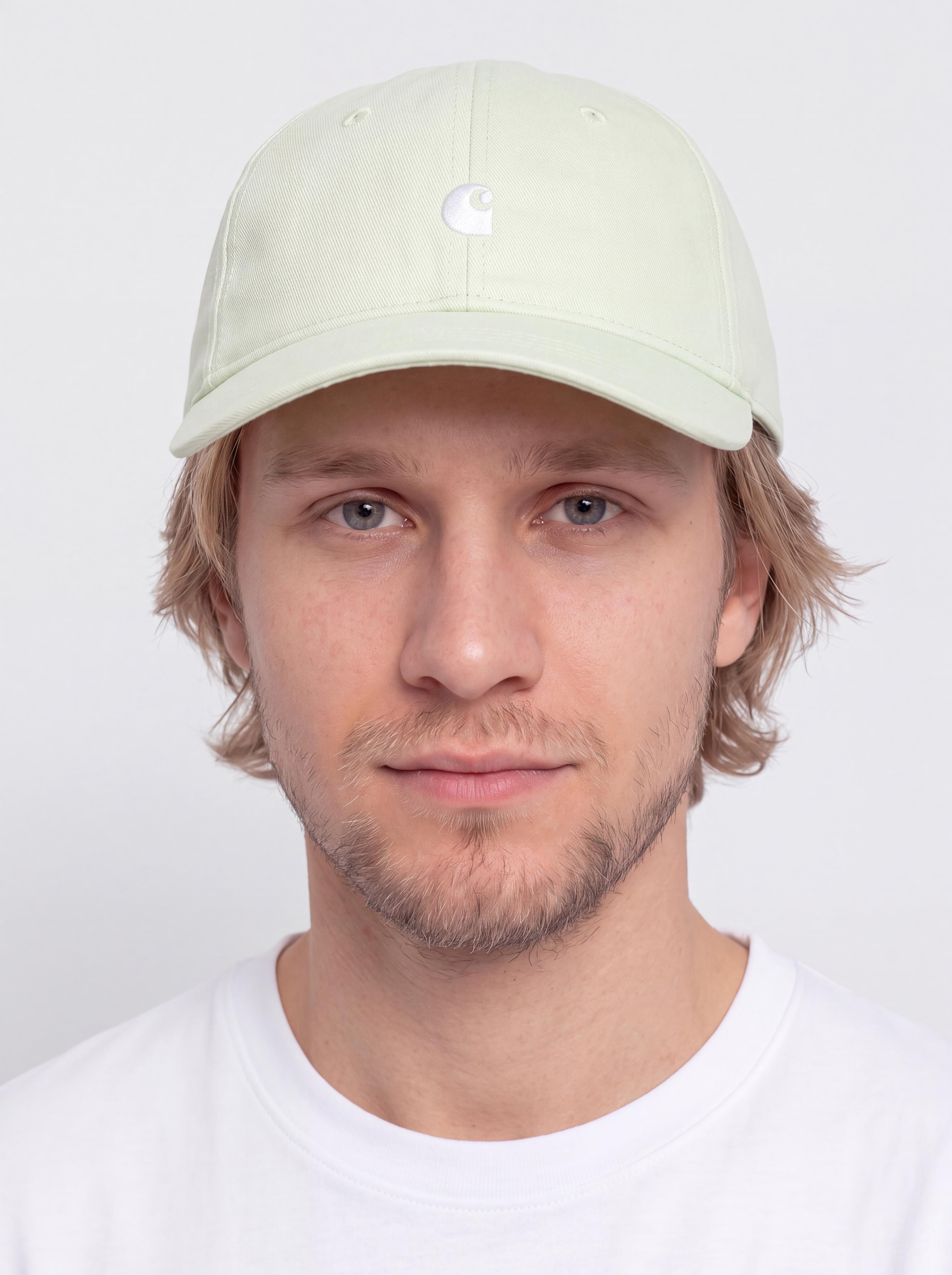 Carhartt WIP Madison Logo Baseball sapka (air green/white)
