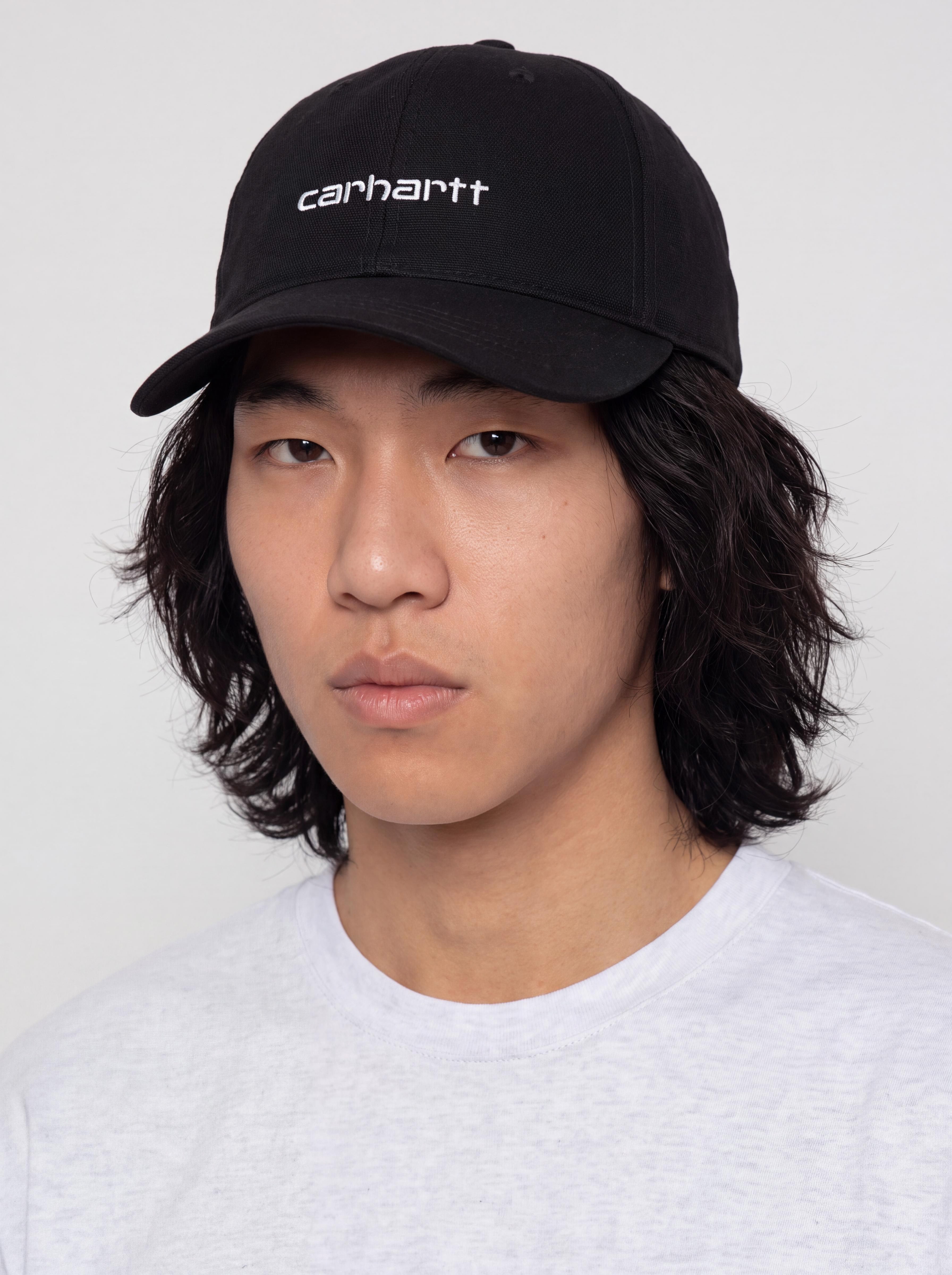 Carhartt WIP Canvas Script Baseball sapka (black/white)