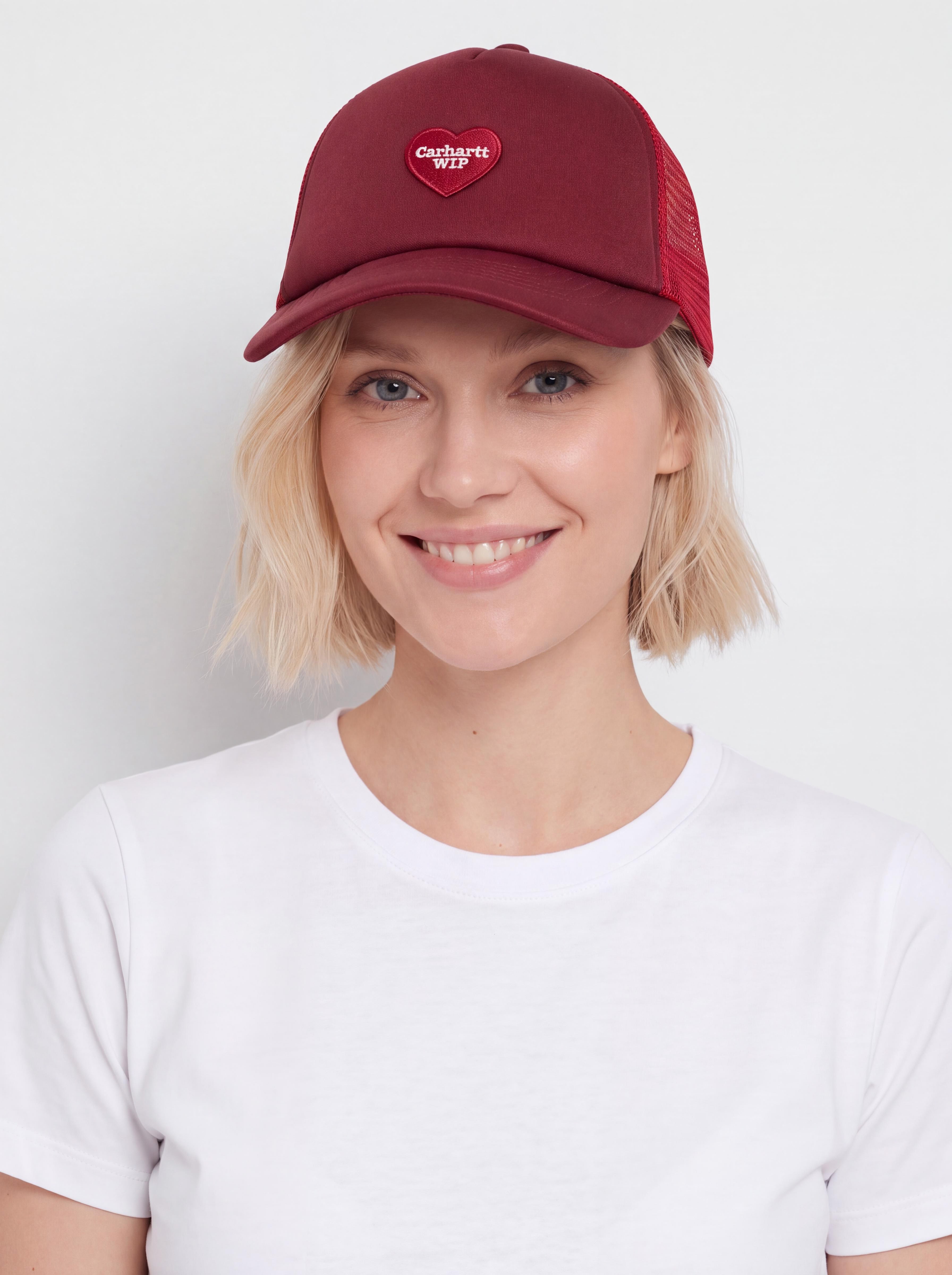 Carhartt WIP Heart Patch Trucker Baseball sapka (scarlet)