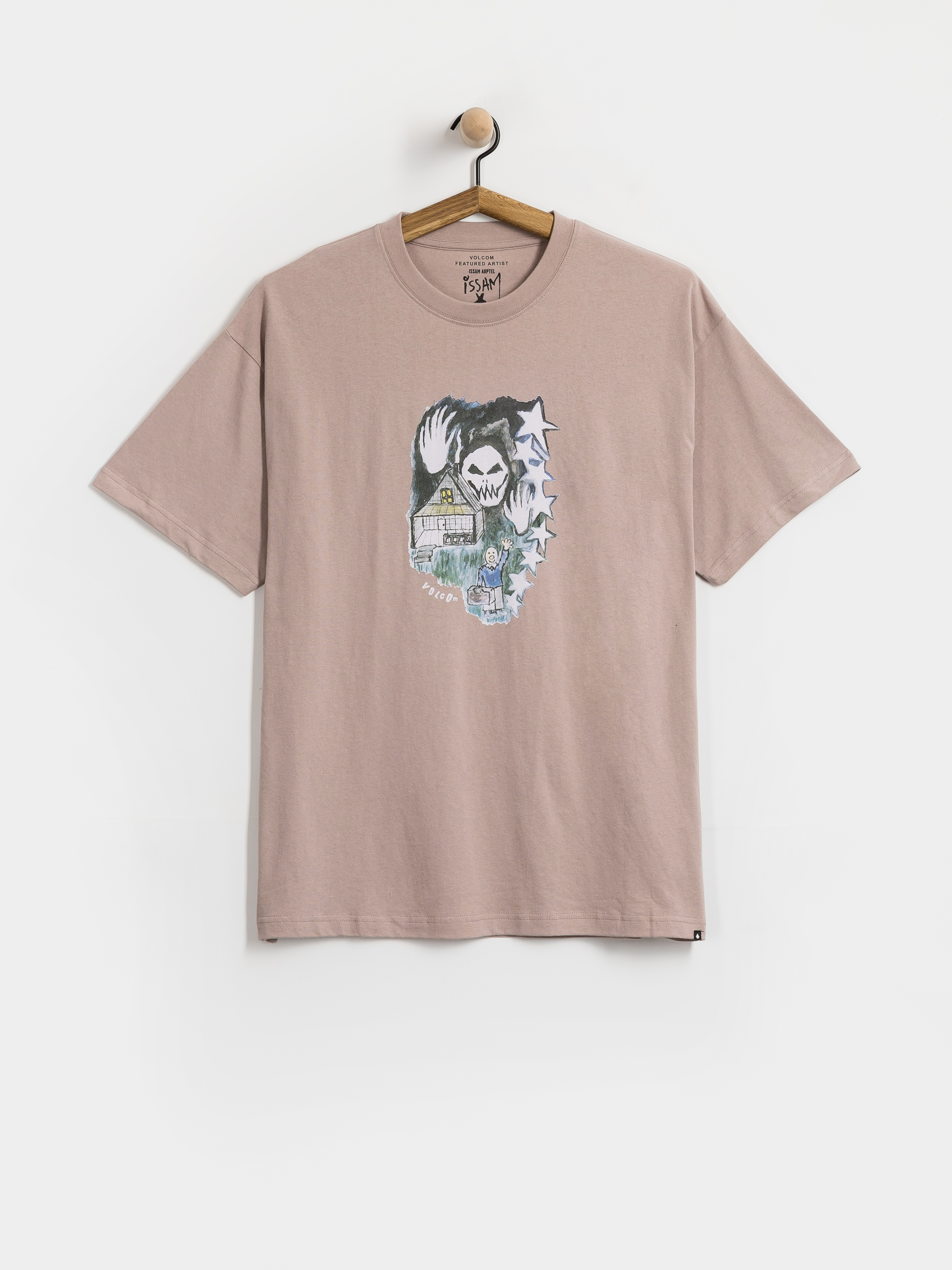 Volcom Fa Issam Auptel Lse Póló (bark brown)
