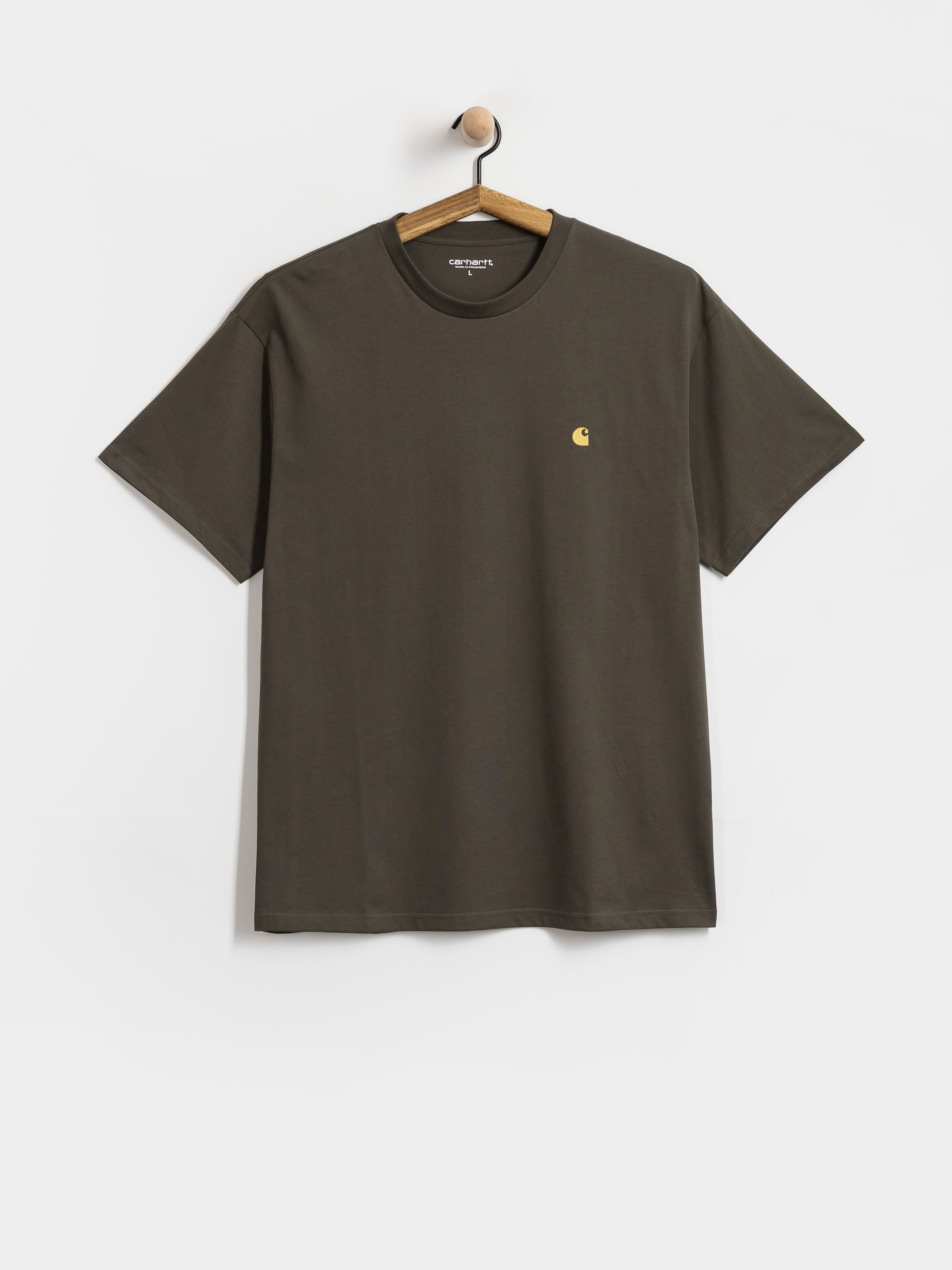 Carhartt WIP Chase Póló (shungite/gold)