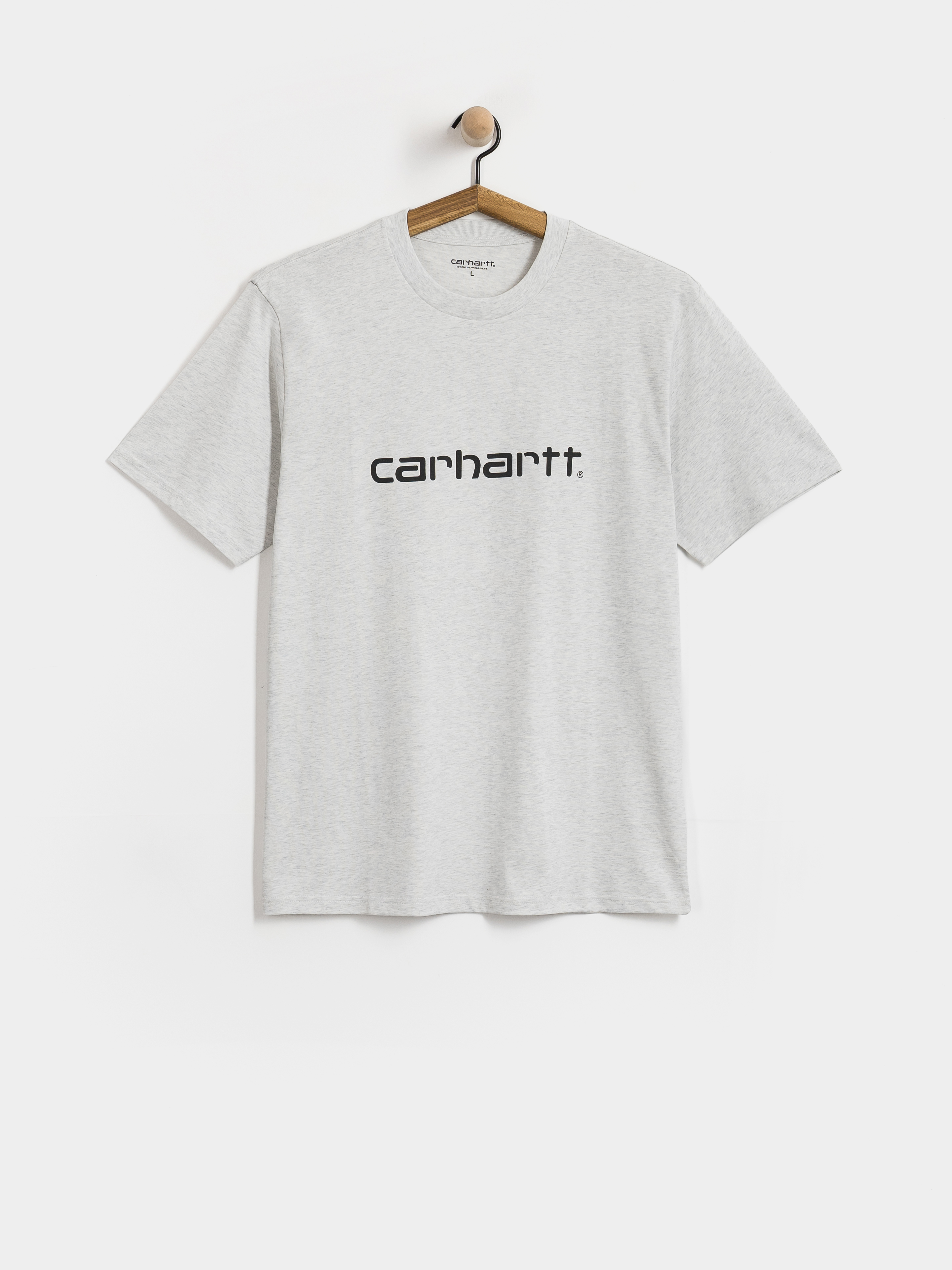 Carhartt WIP Script Póló (ash heather/graphite)