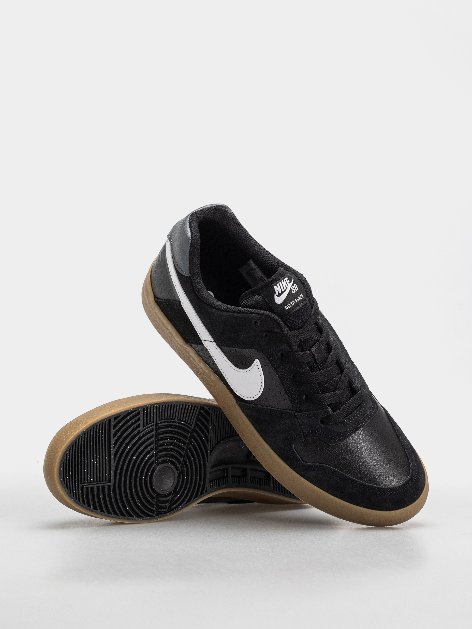 Nike SB Sb Delta Force Vulc Cipők (black/white gum light brown dark grey)