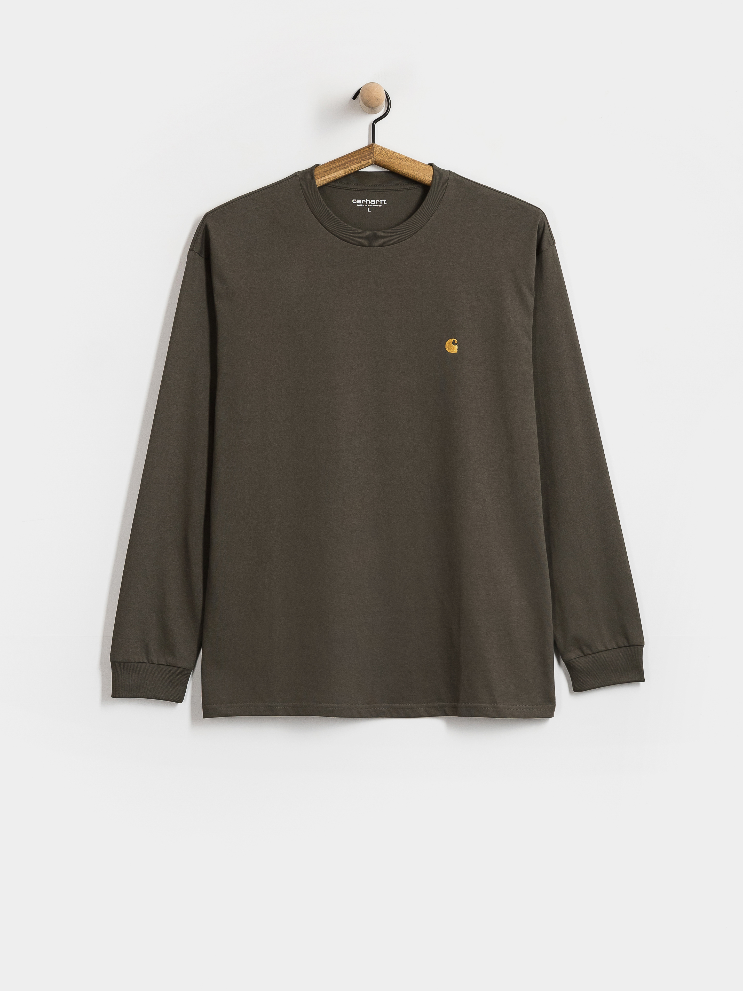 Carhartt WIP Chase Hosszú ujjú felső (shungite/gold)