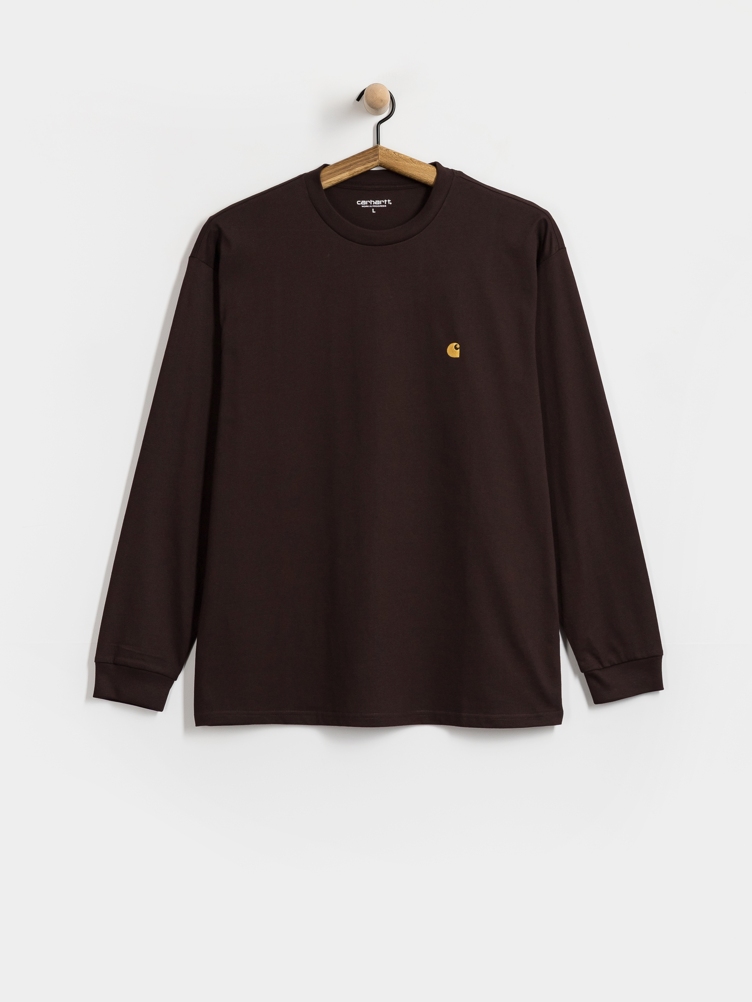 Carhartt WIP Chase Hosszú ujjú felső (palisander/gold)