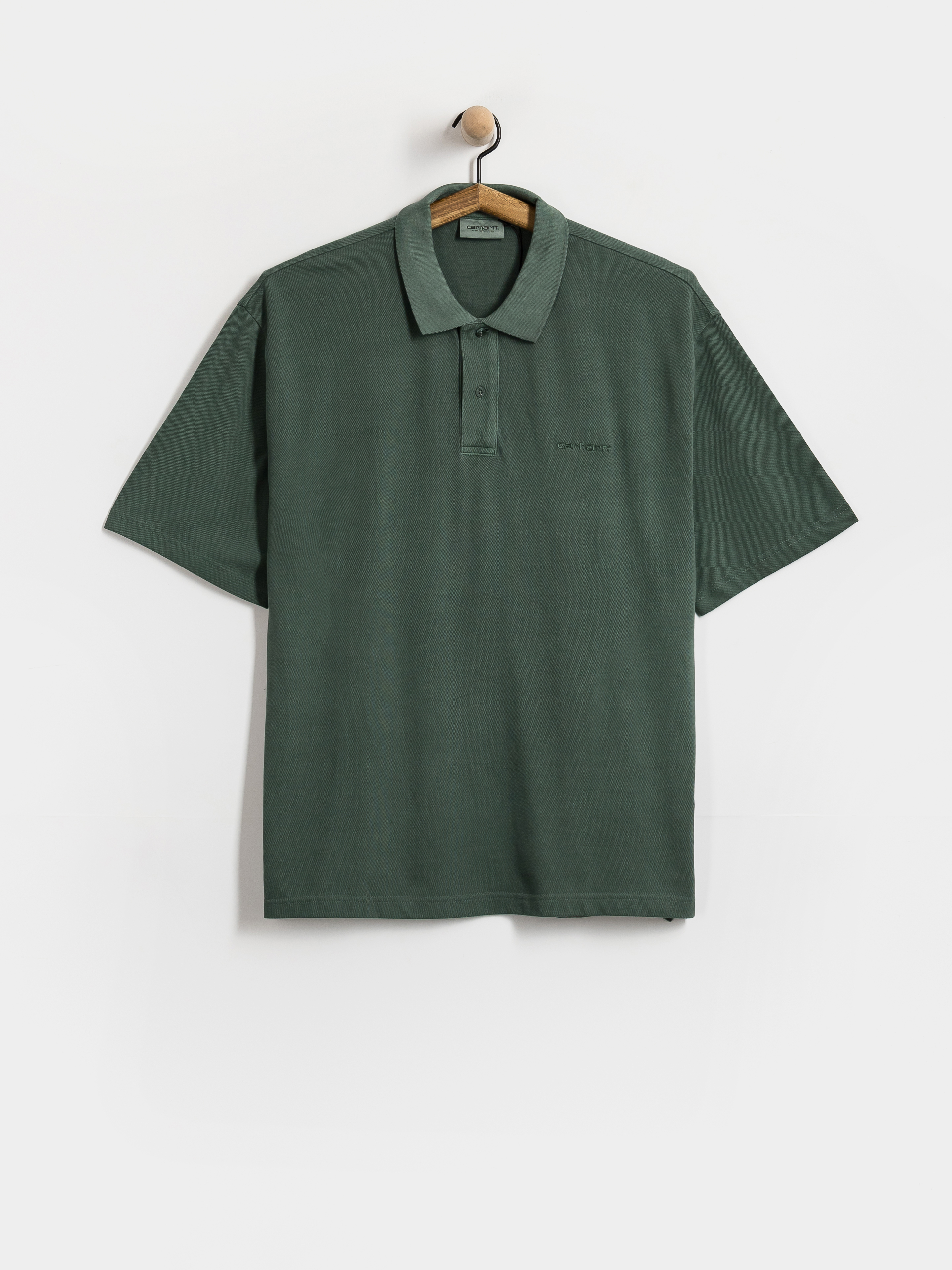 Carhartt WIP Wayne Polo Póló (dark scarab/garment dyed)