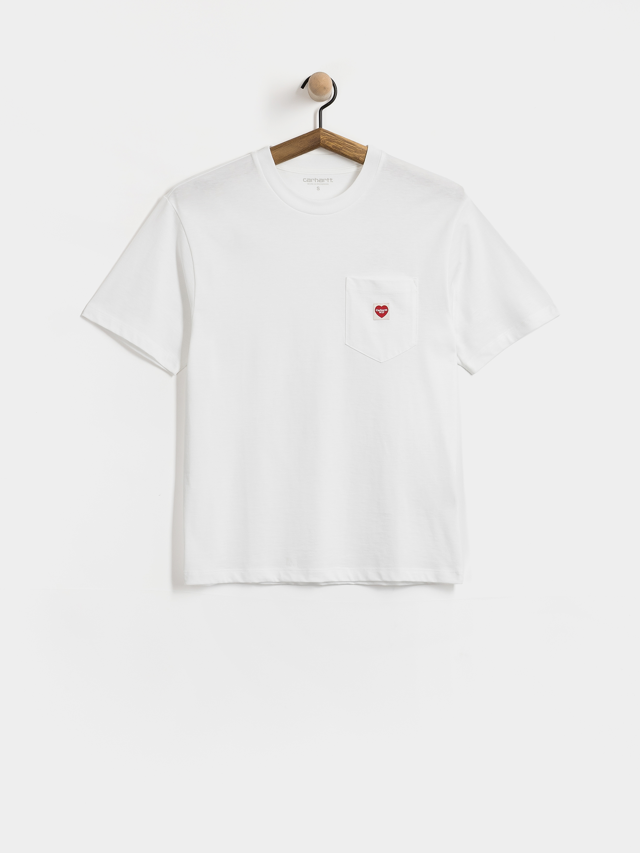 Carhartt WIP Pocket Small Heart Wmn Póló (white/red)