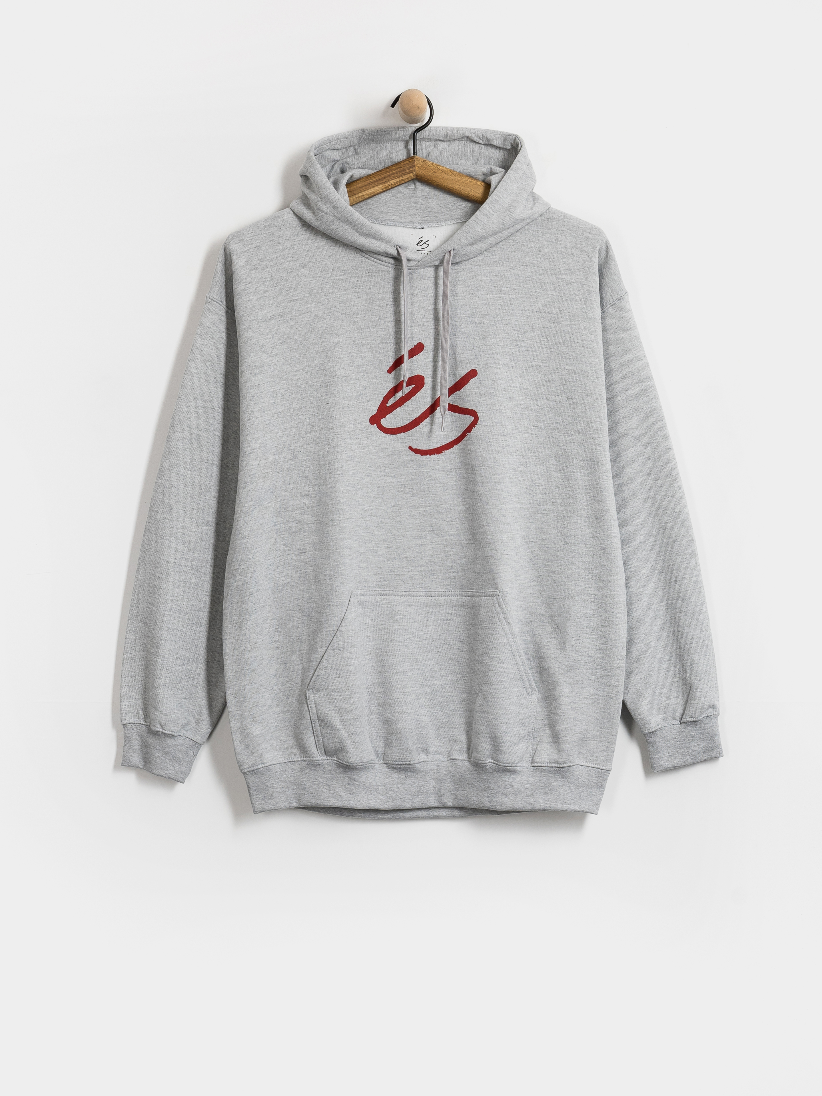 eS Script HD Kapucnis pulóver (grey/red)