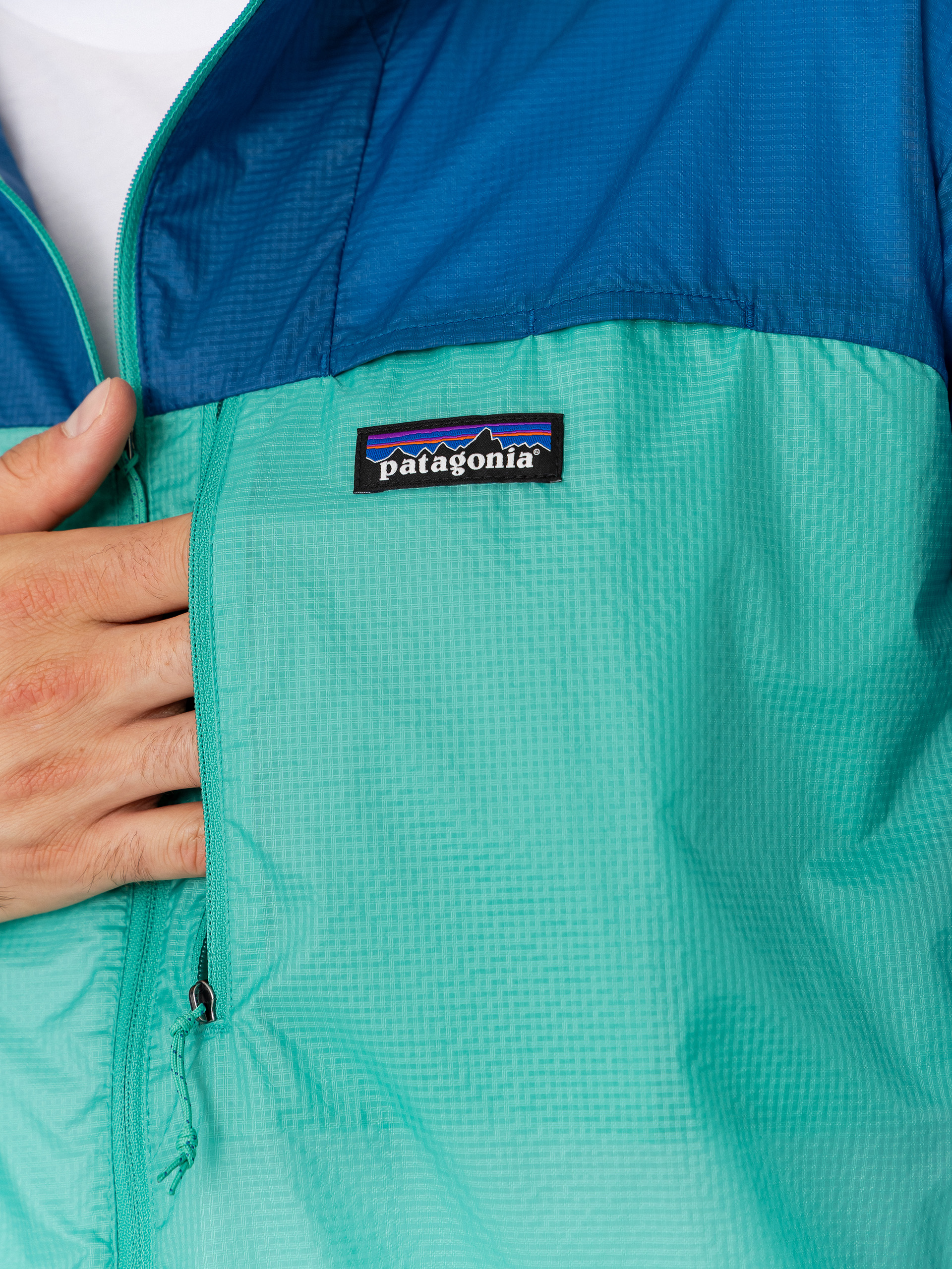 Dzseki Patagonia Houdini Stash 1/2 Zip (aqua stone)