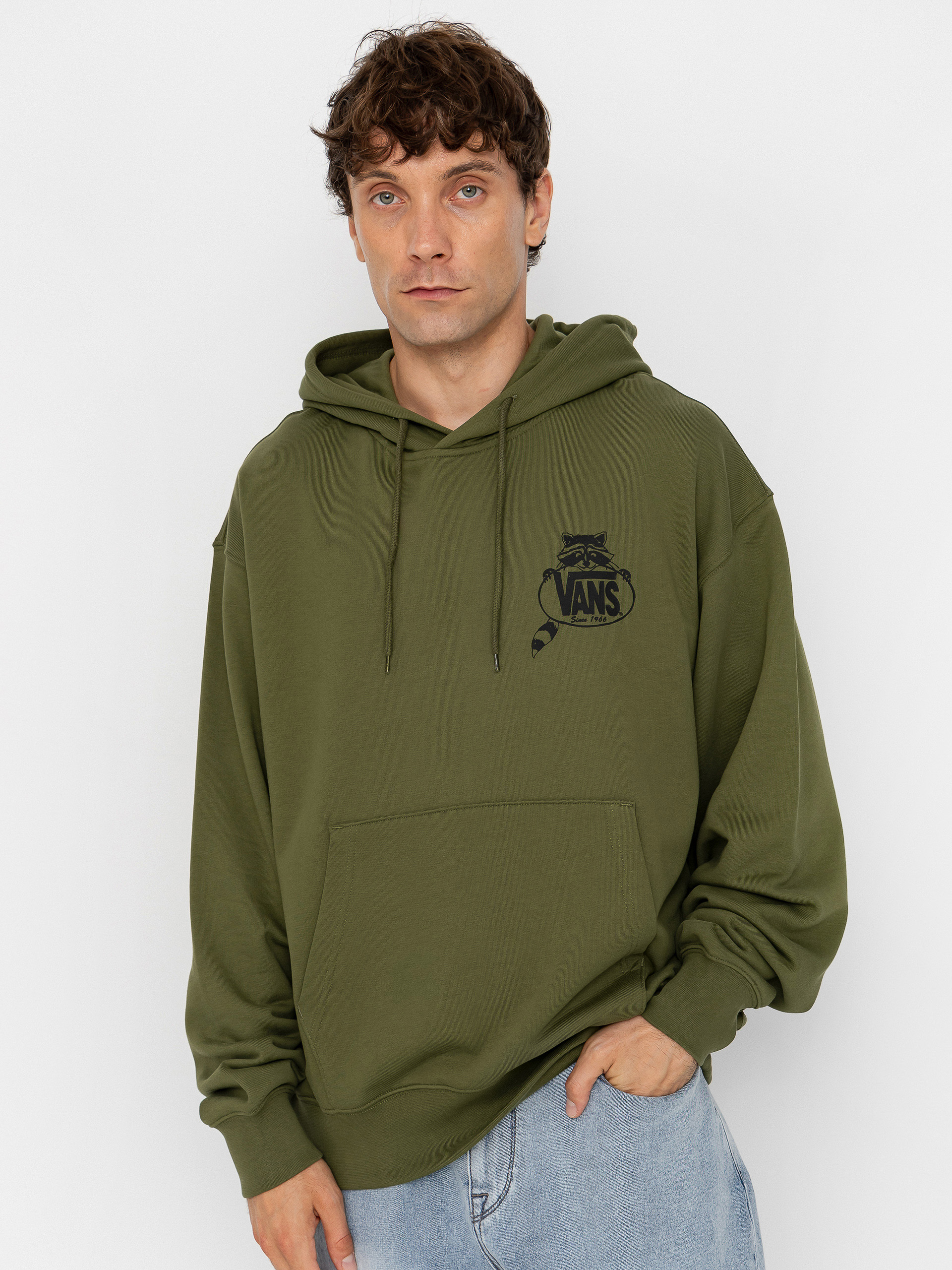 Kapucnis pulóver Vans Trashy HD (green balsam)
