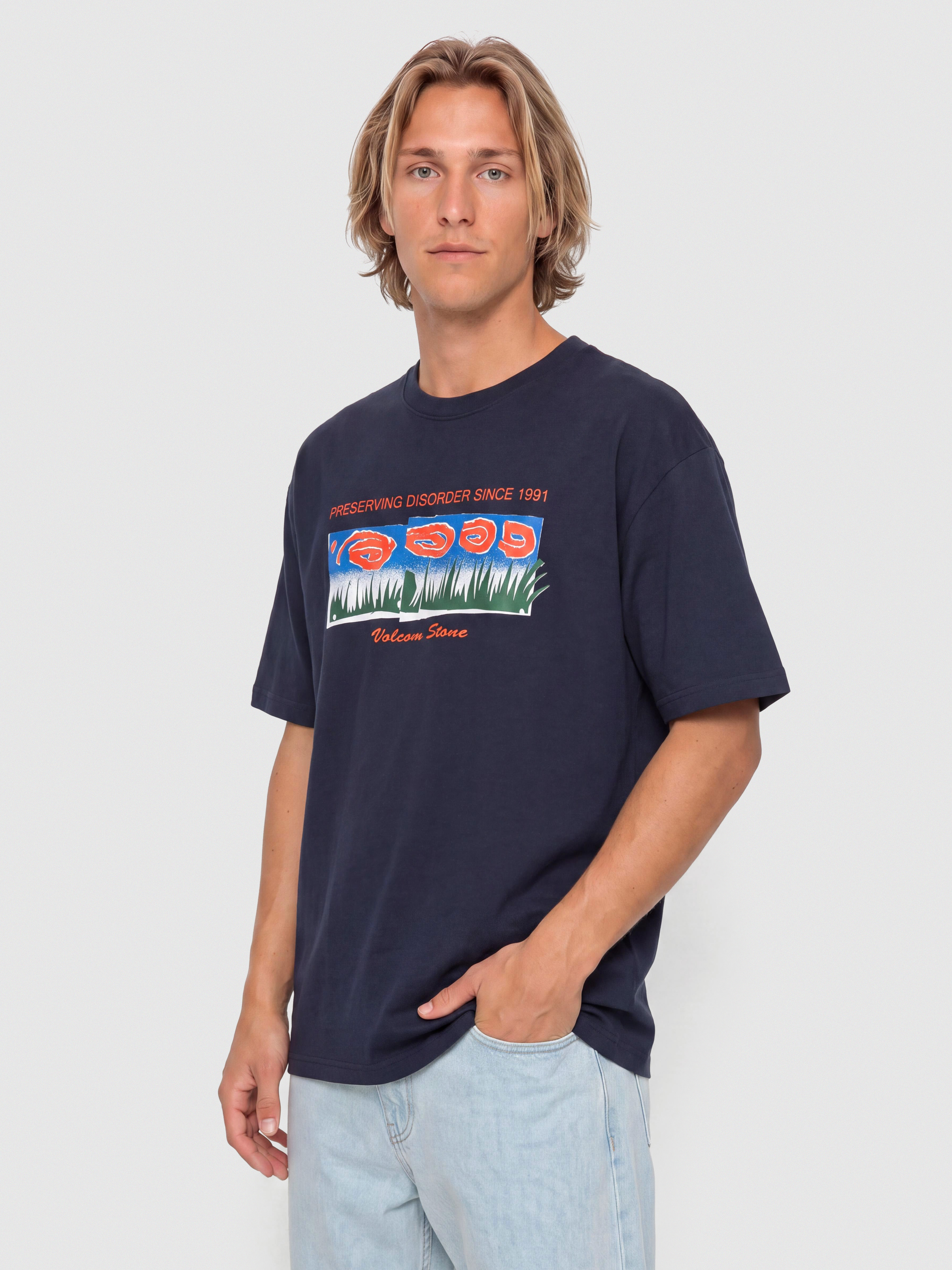 Volcom Fa Carrau 1 Lse Póló (marine)
