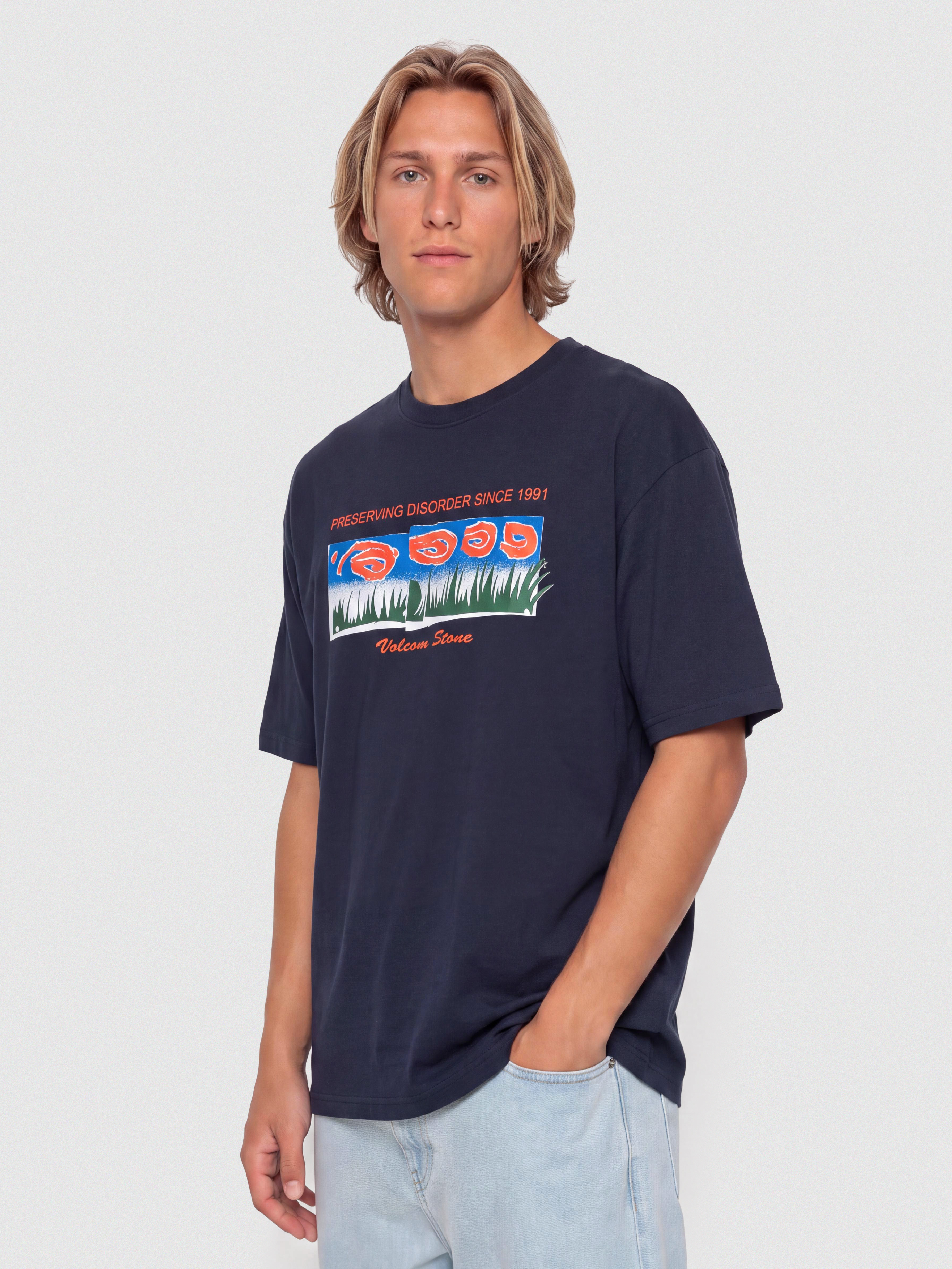 Volcom Fa Carrau 1 Lse Póló (marine)