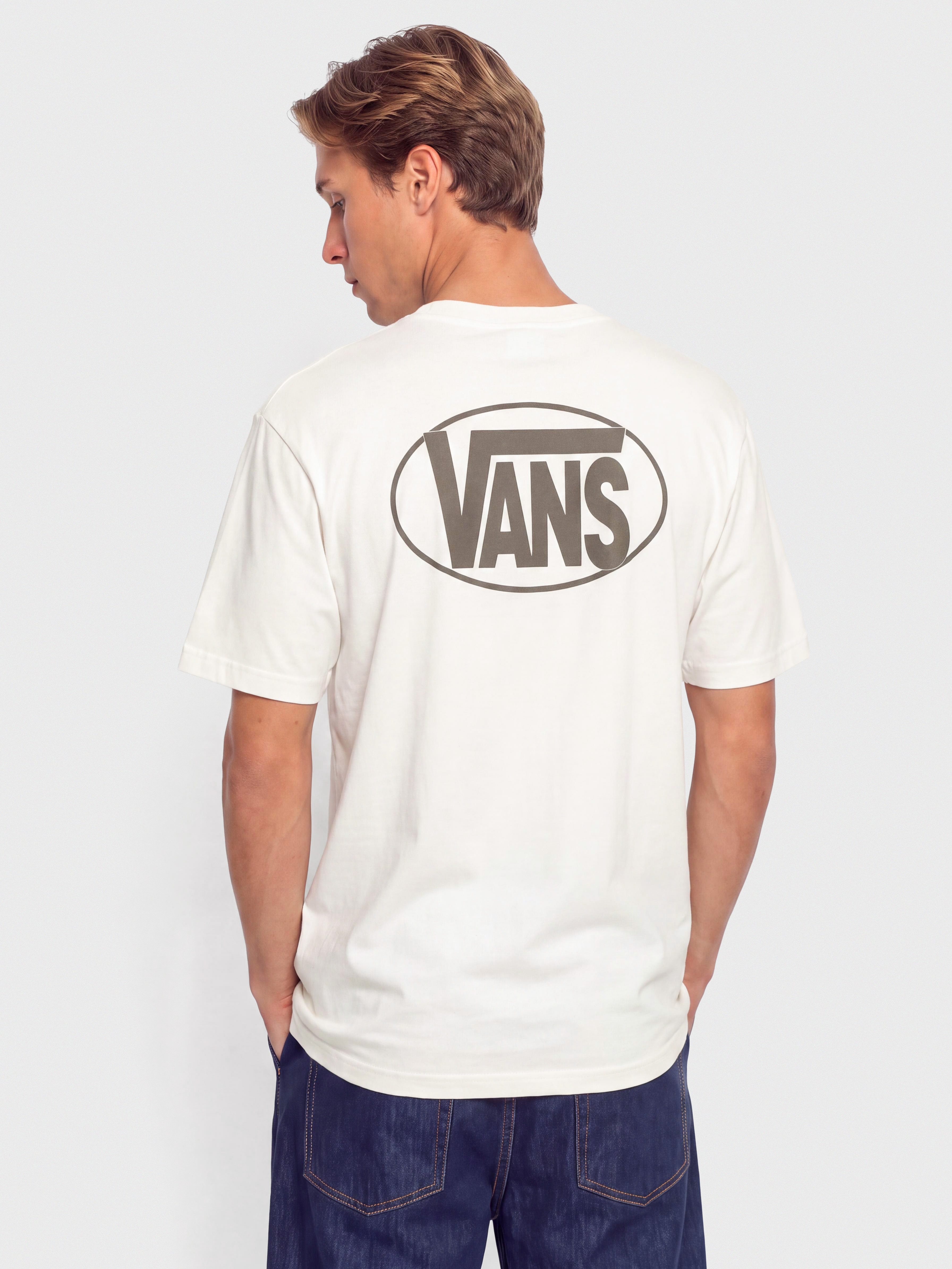 Vans Oval Logo Loose Póló (marshmallow)