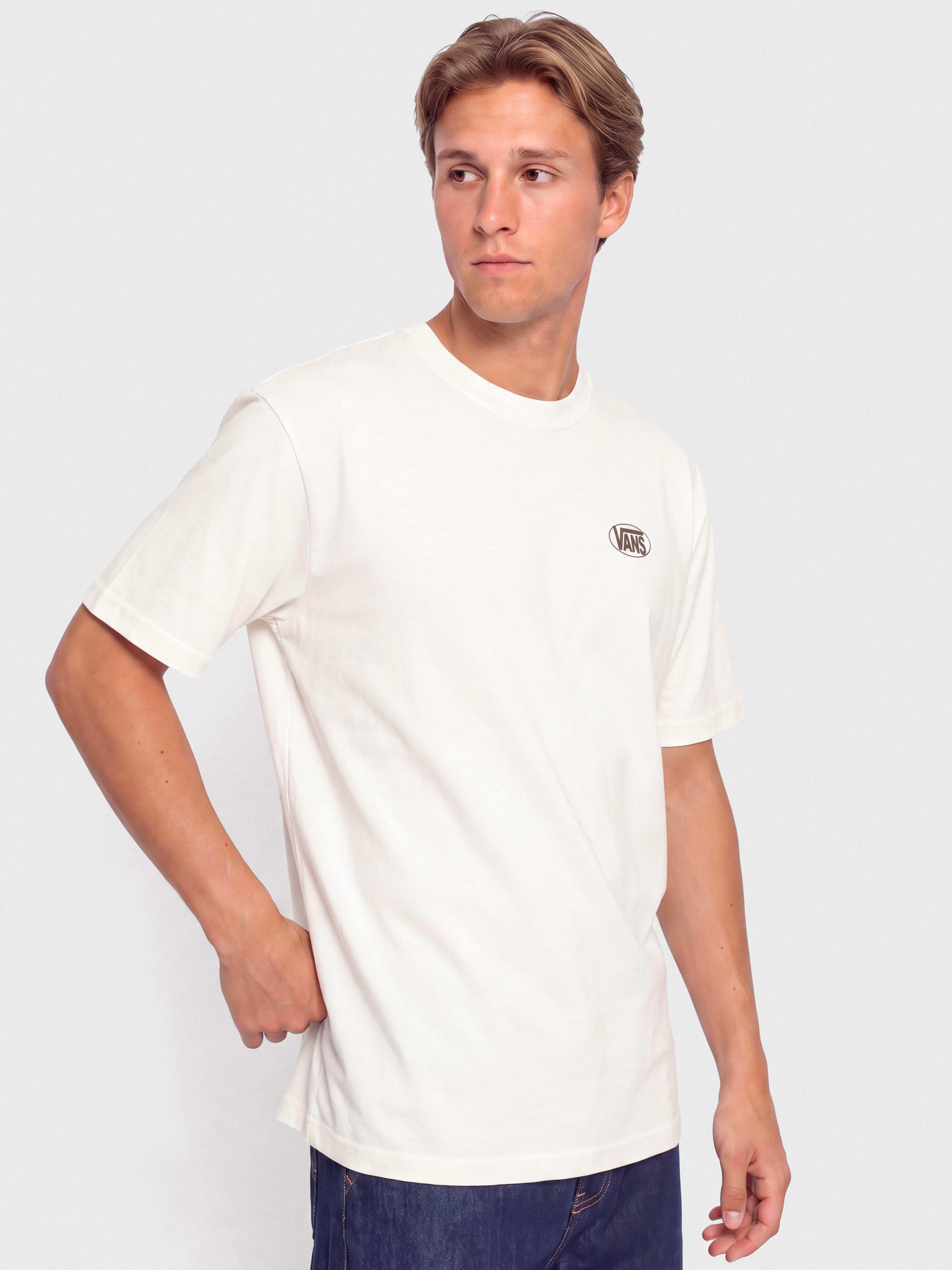 Vans Oval Logo Loose Póló (marshmallow)