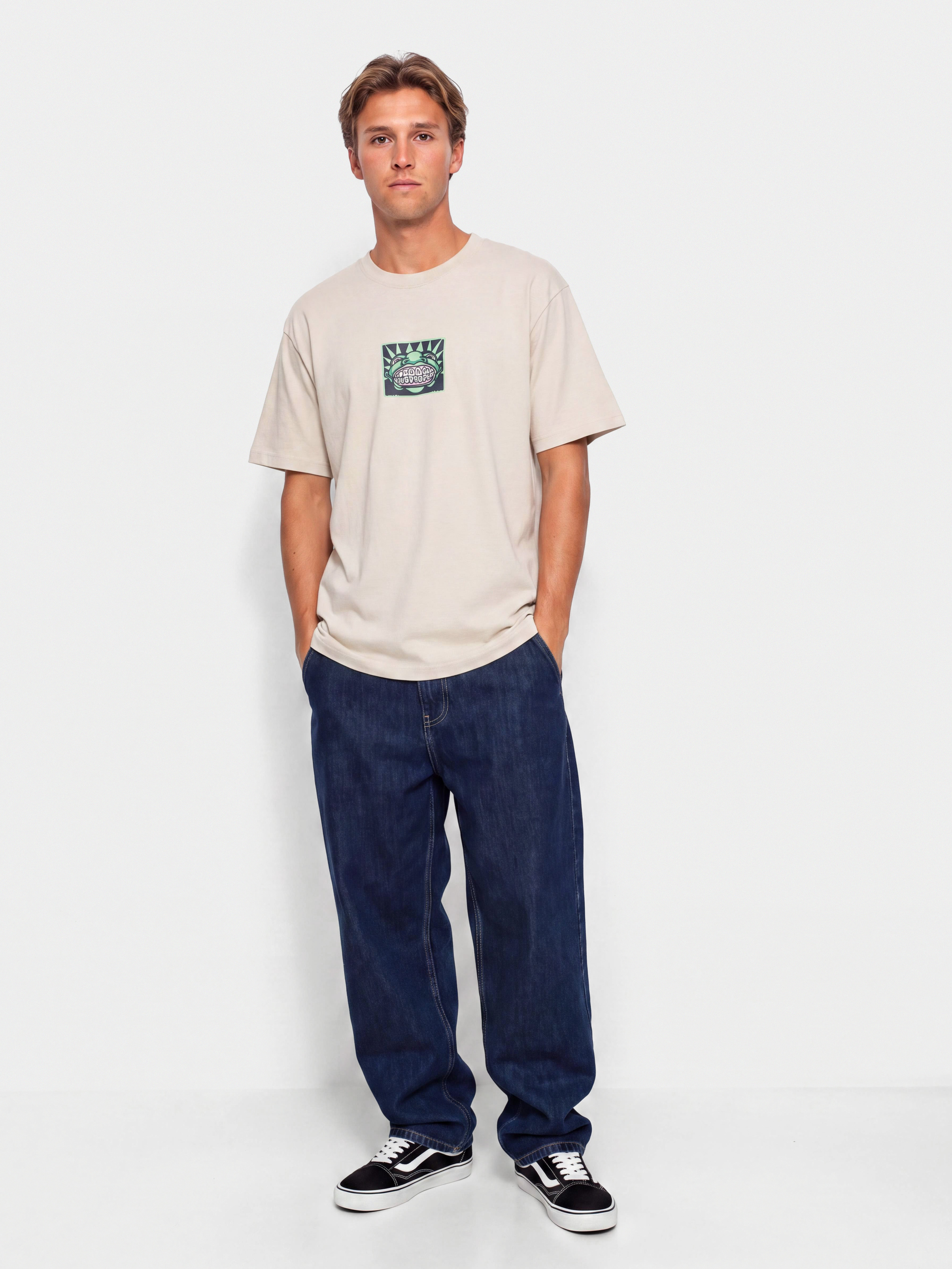 Vans Vans Mouf Loose Fit Póló (taupe mist)