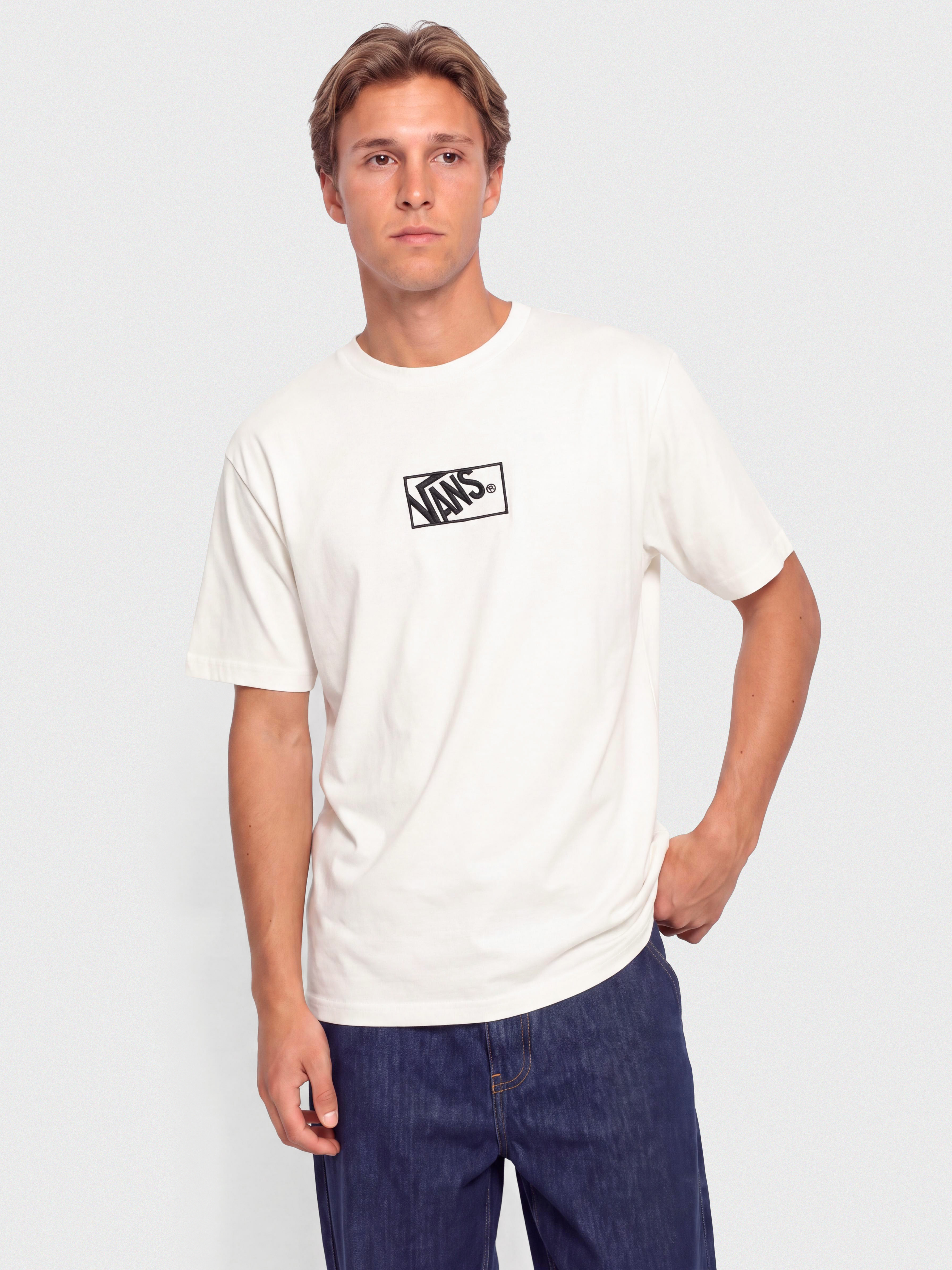 Vans Blocked Box Loose Pu00f3lu00f3 (white)