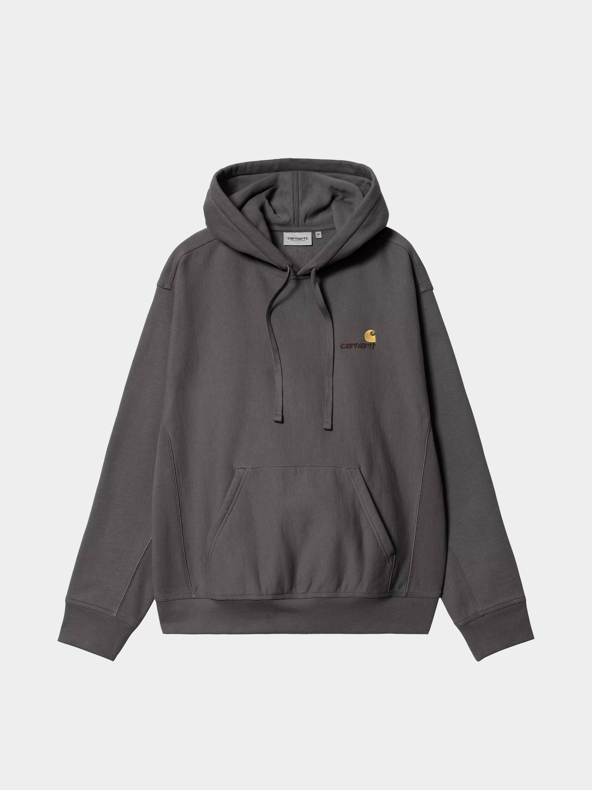 Kapucnis pulu00f3ver Carhartt WIP American Script HD (graphite)