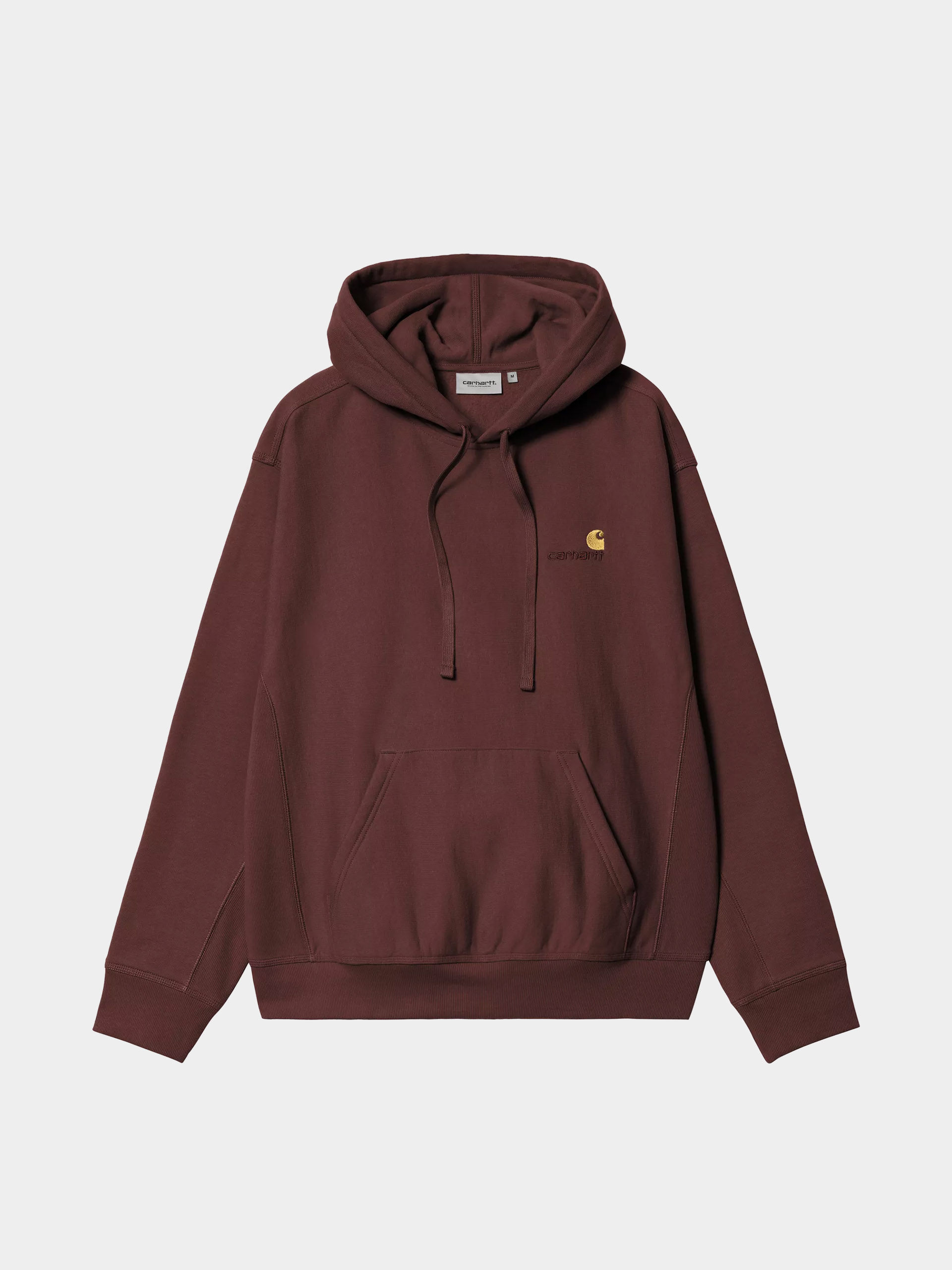 Kapucnis pulóver Carhartt WIP American Script HD (amarone)