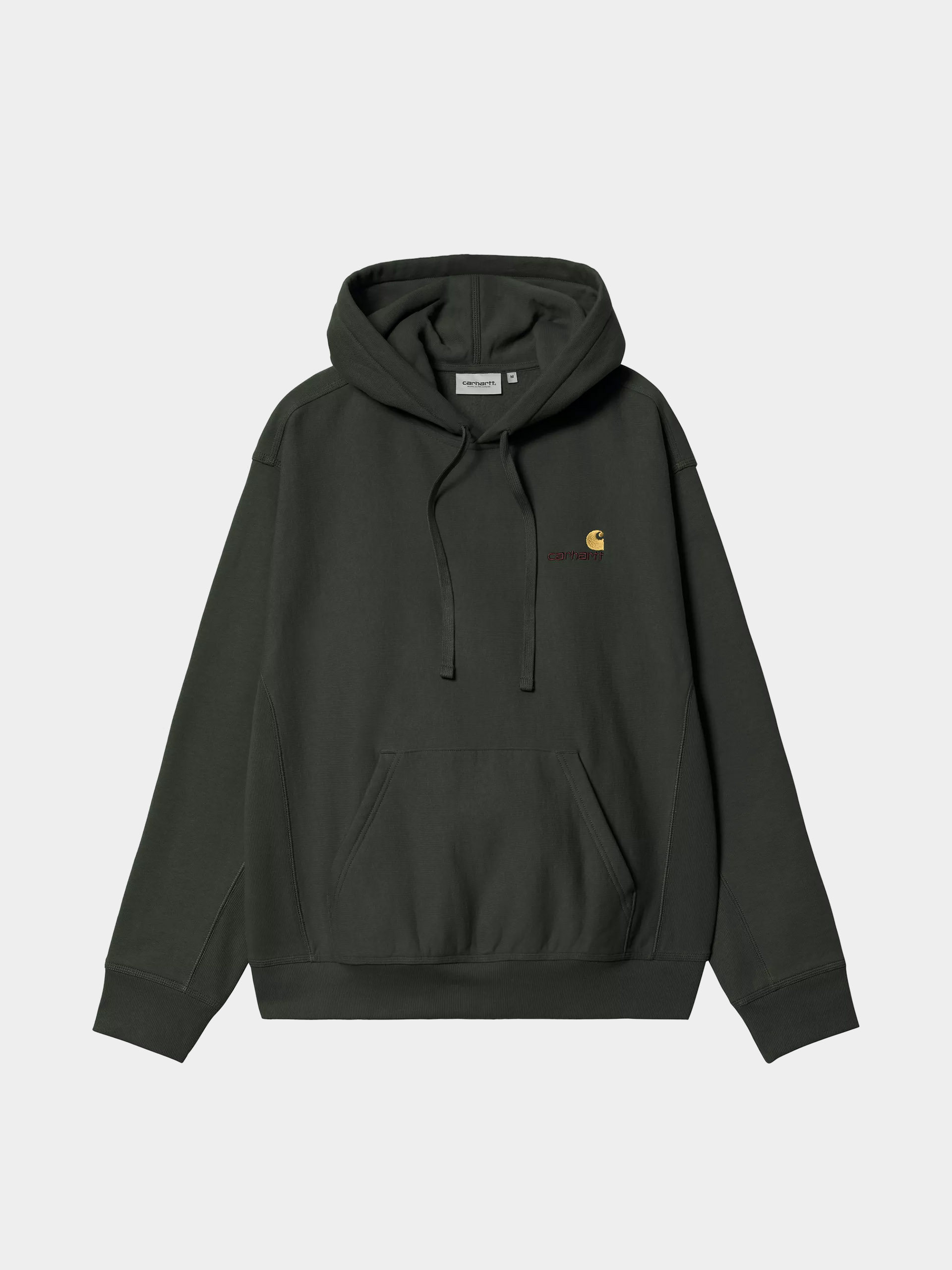Kapucnis pulóver Carhartt WIP American Script HD (raven)