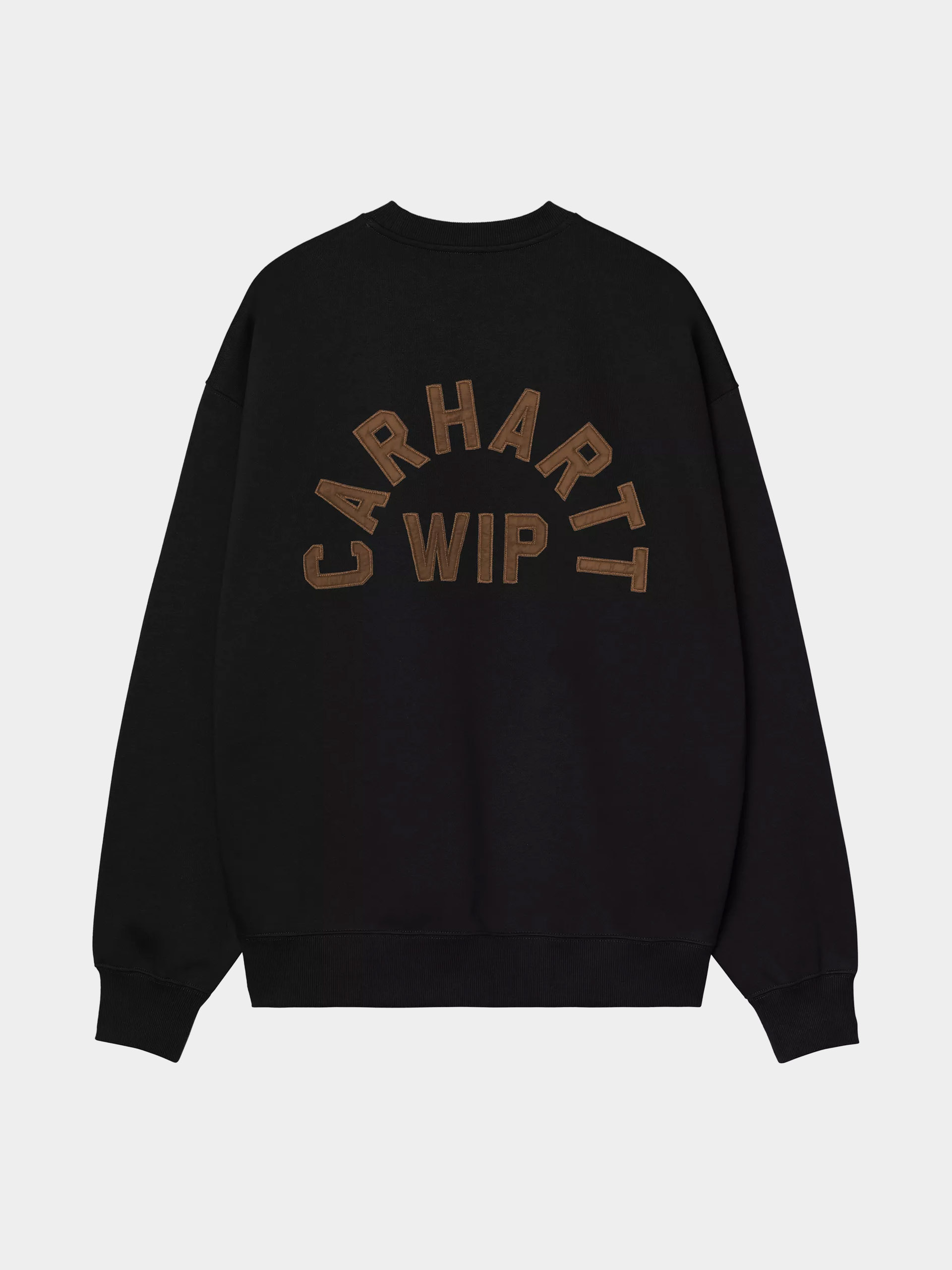 Pulóver Carhartt WIP Arch Script (black/hamilton brown/stone washed)