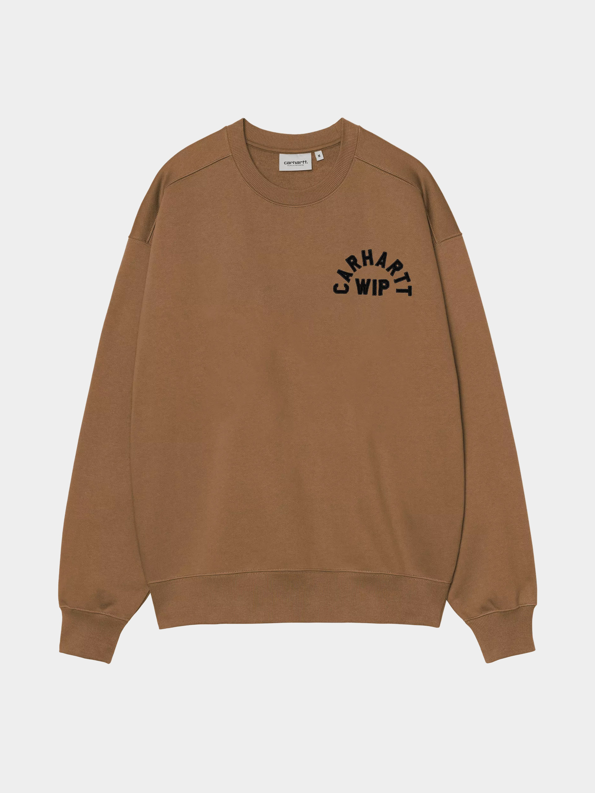 Pulóver Carhartt WIP Arch Script (wip h brown/black/stone washed)