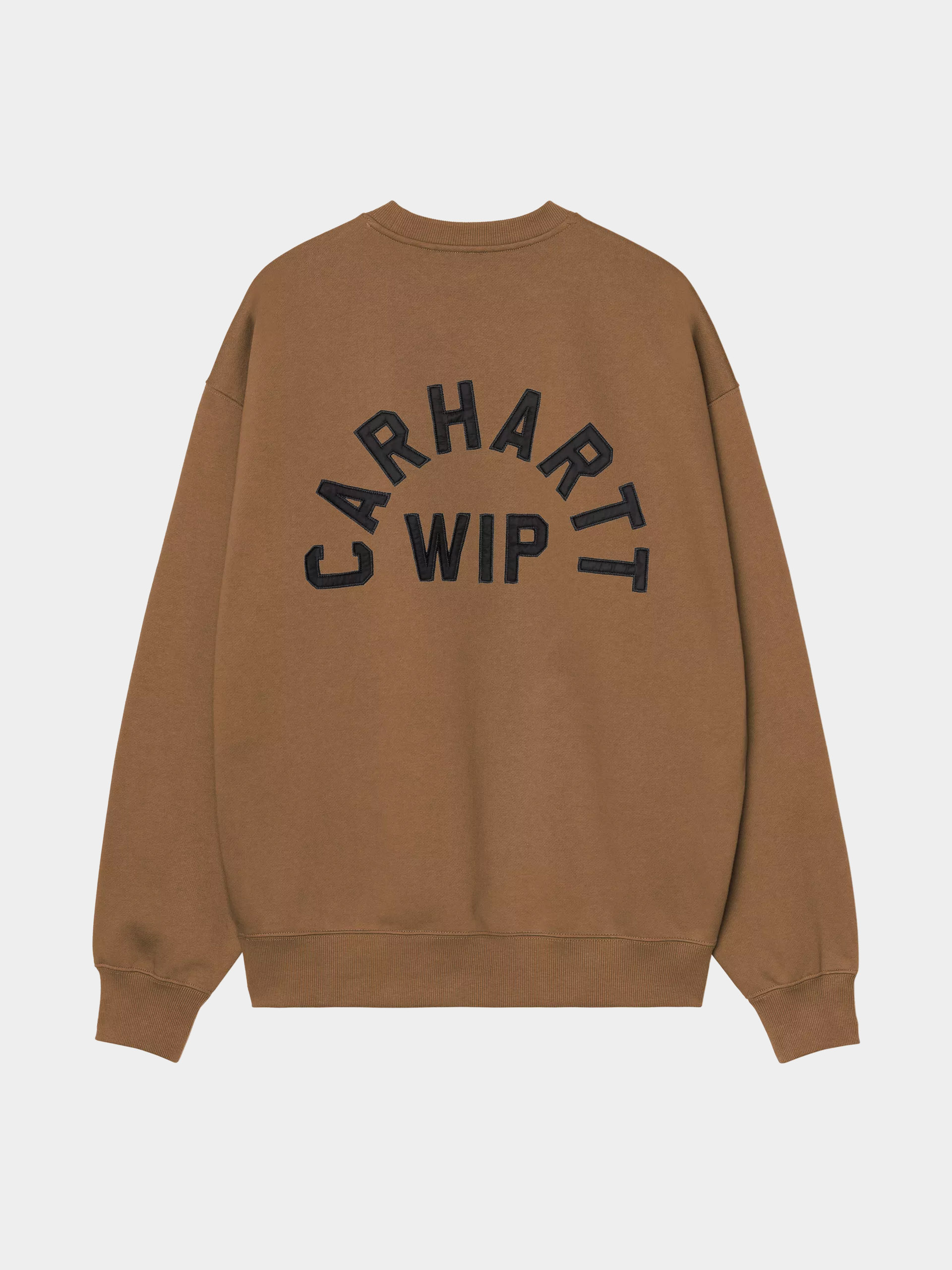 Pulóver Carhartt WIP Arch Script (wip h brown/black/stone washed)