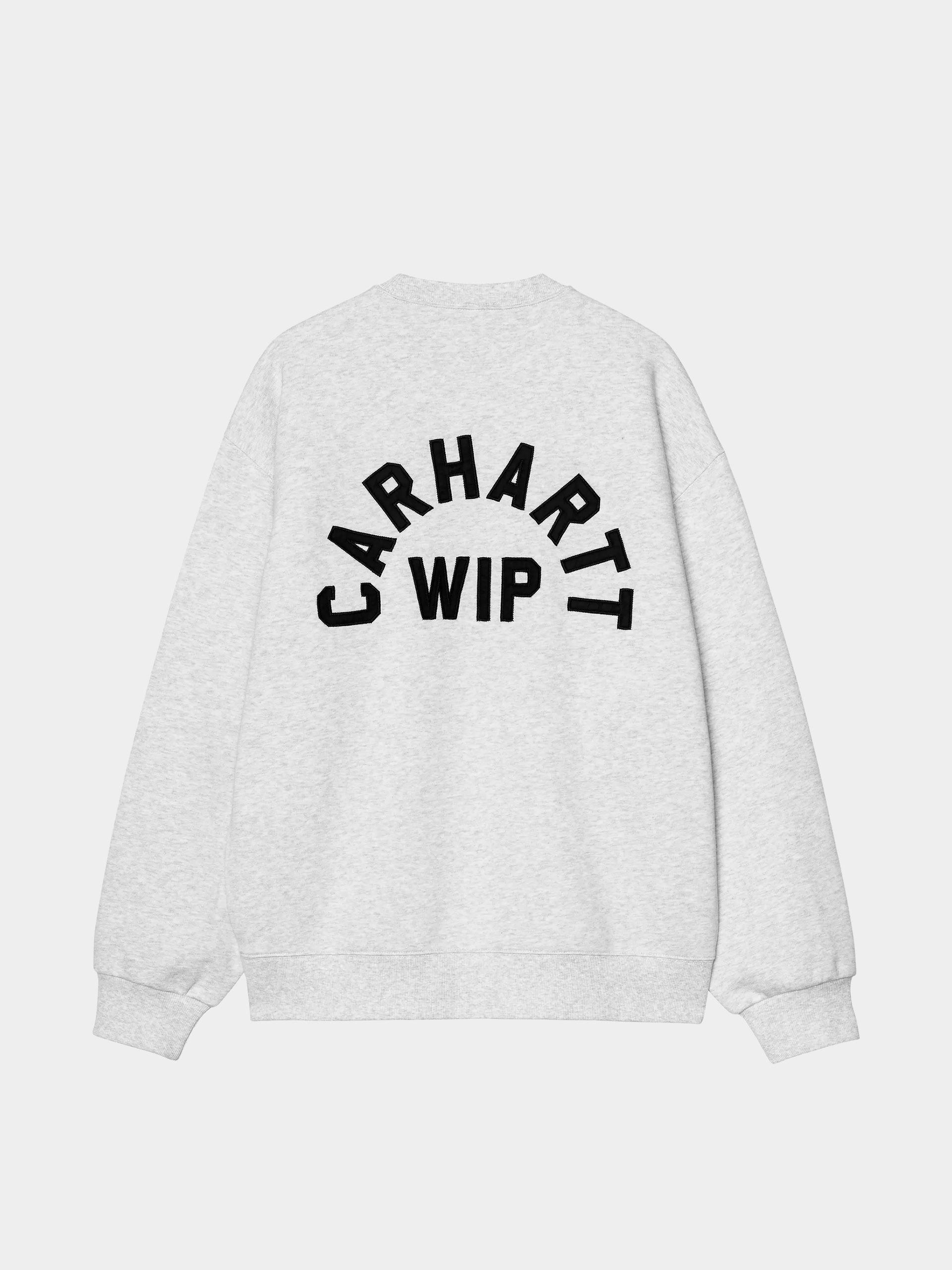 Pulu00f3ver Carhartt WIP Arch Script (ash heather/dark navy/stone washed)