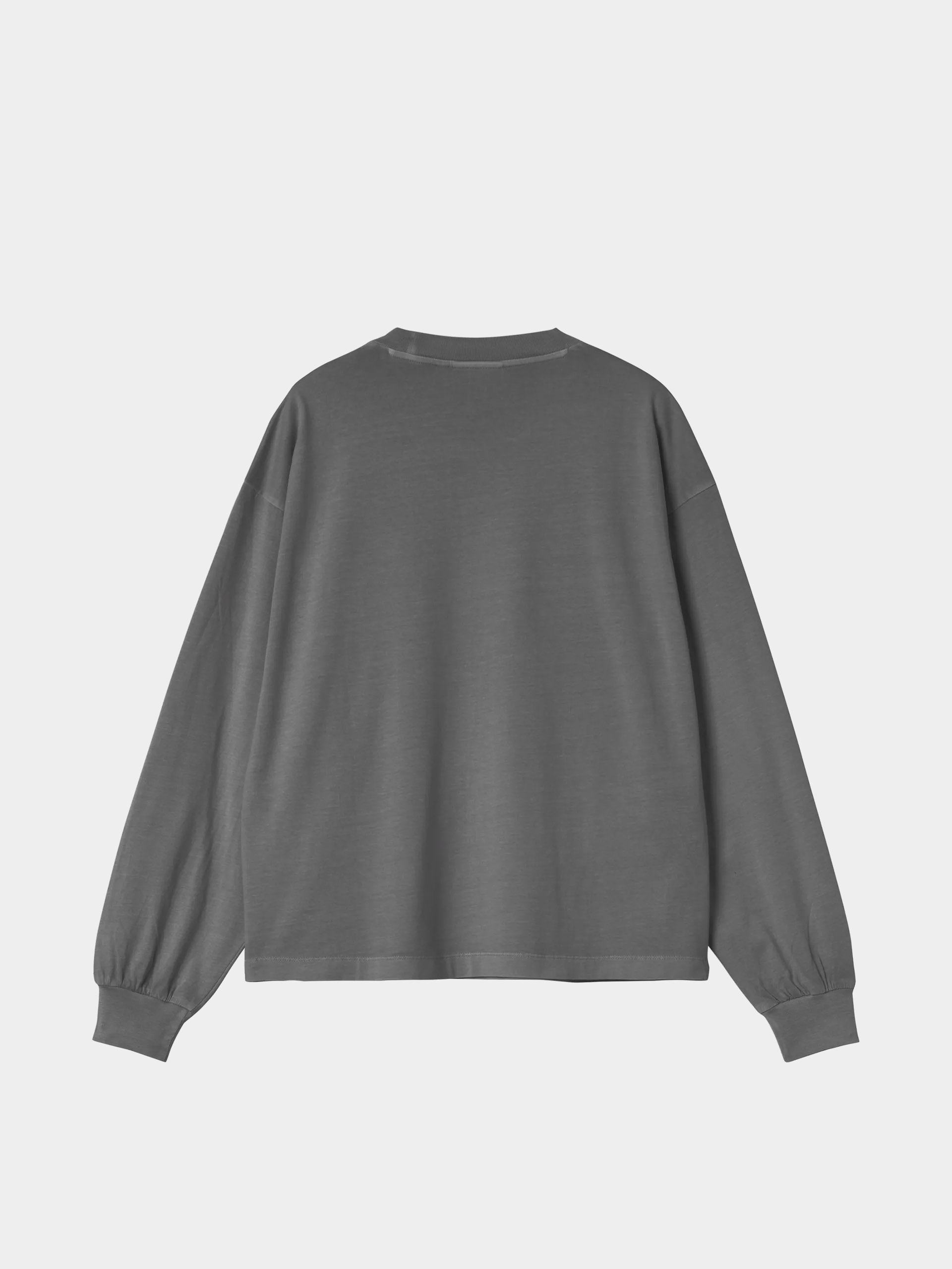 Hosszú ujjú felső Carhartt WIP Nelson Wmn (black/garment dyed)