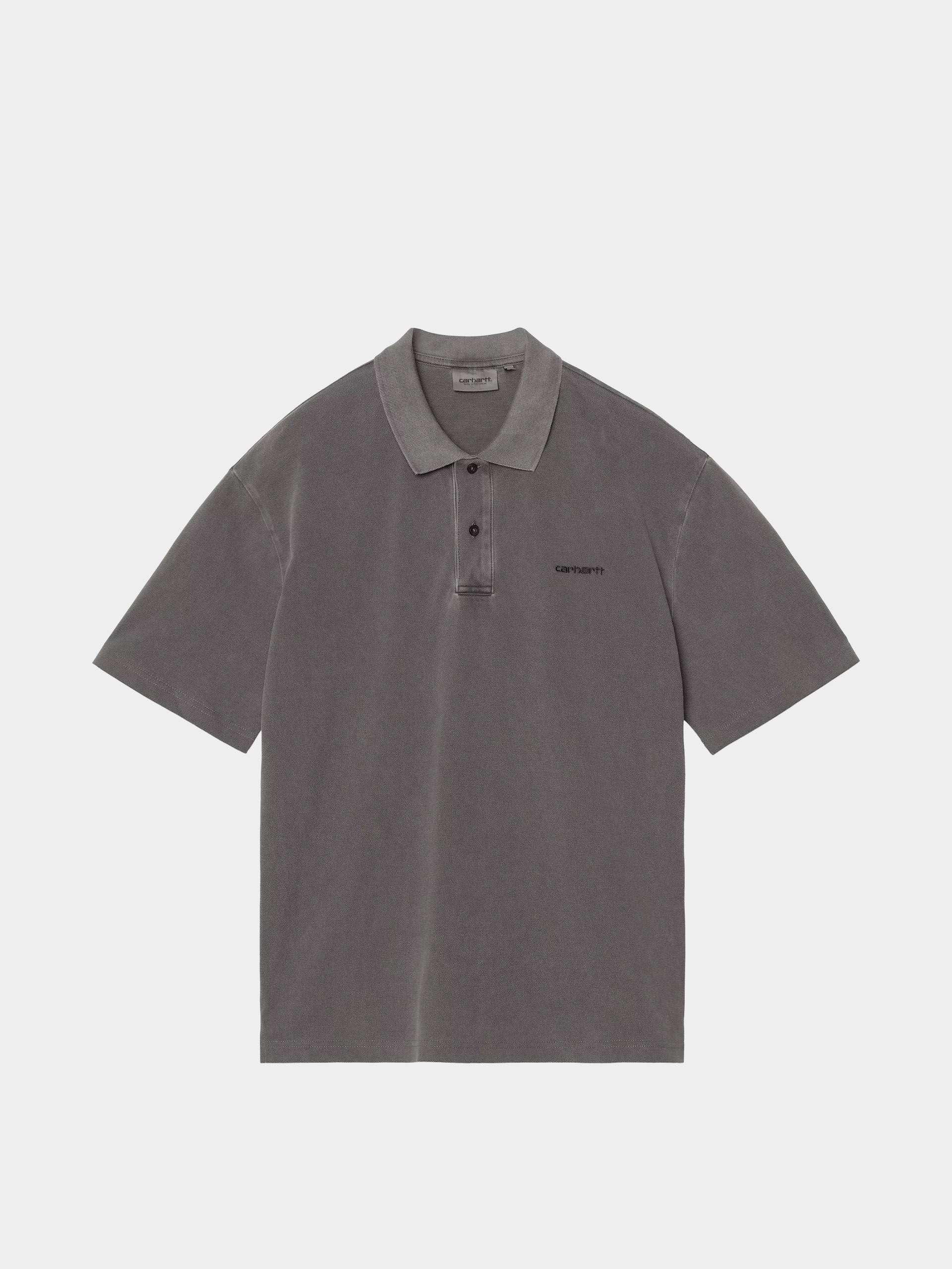 Póló Carhartt WIP Wayne Polo (black/garment dyed)