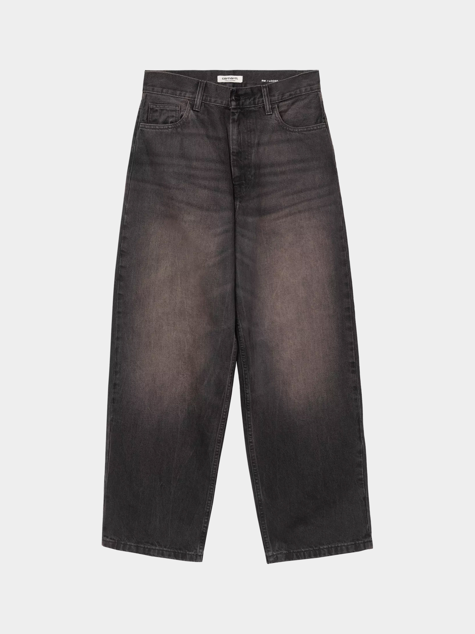 Kisnadrág Carhartt WIP Brandon Wmn (black/tobacco used wash)