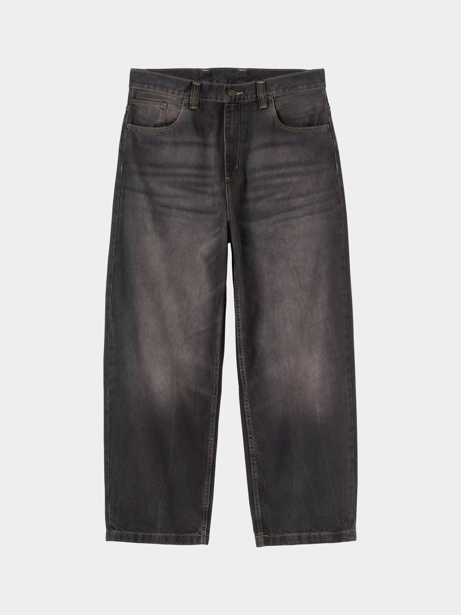 Kisnadrág Carhartt WIP Brandon (black/tobacco used wash)