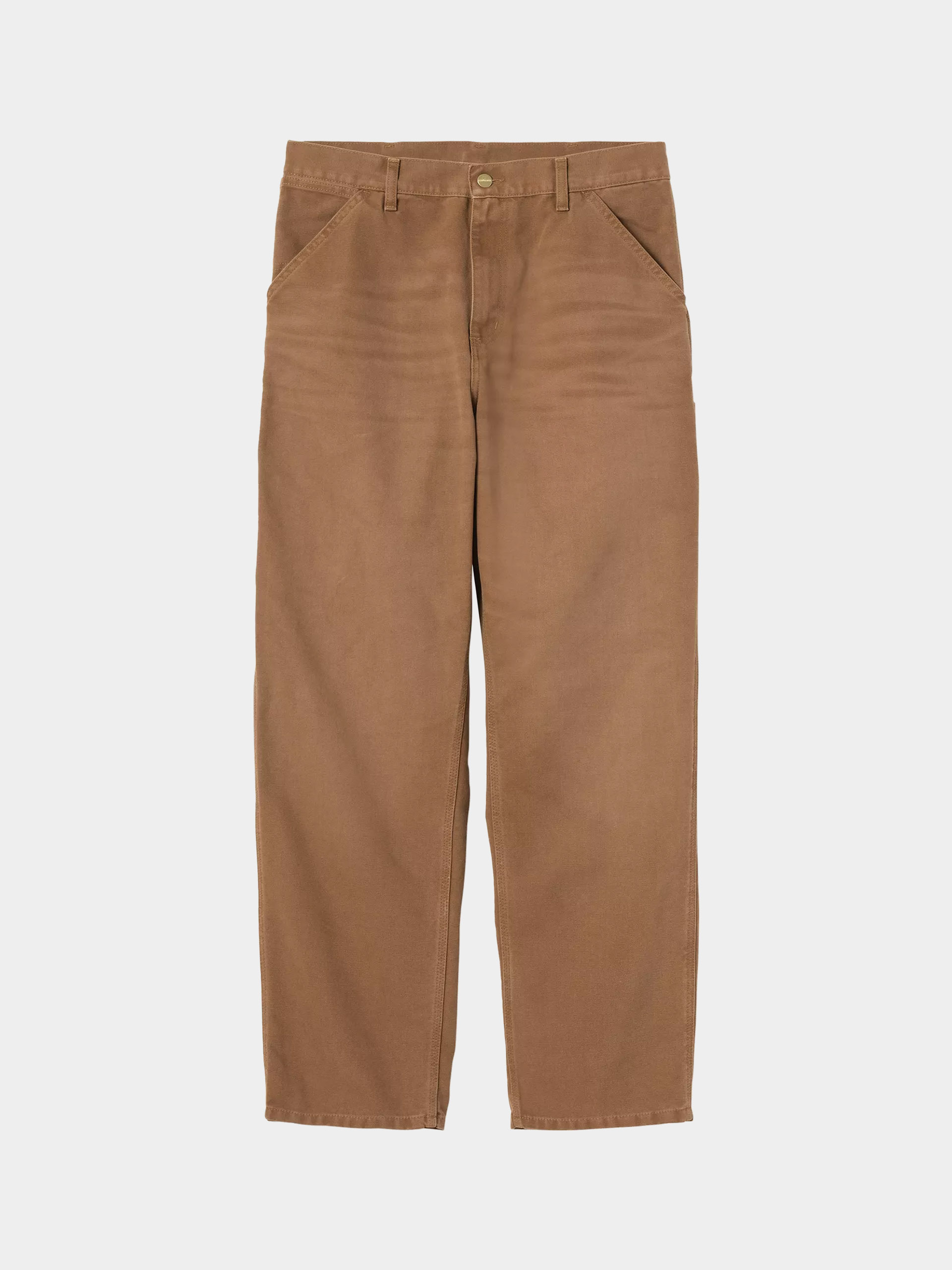 Kisnadrág Carhartt WIP Single Knee (wip h brown/stone canvas)